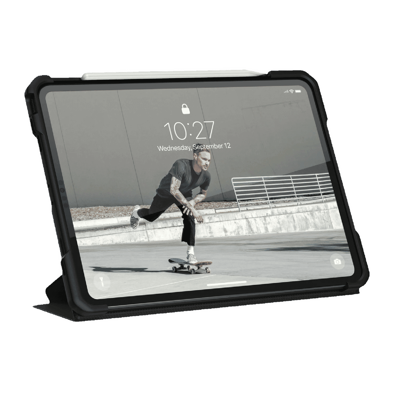 UAG Metropolis Series Polyurethane, TPU Flip Cover for Apple iPad Pro 11 Inch (4th Gen) (Feather-Light Composite Construction, Black)_6