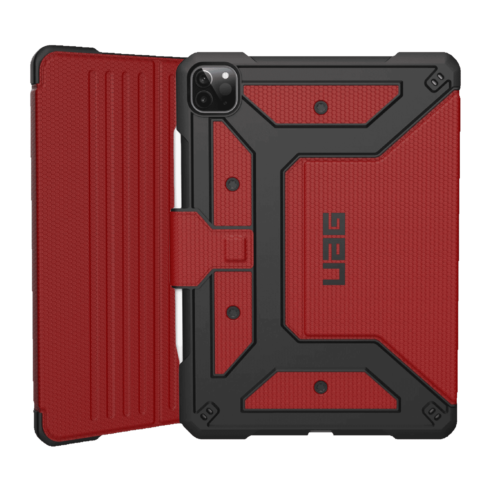 UAG Metropolis Series Polyurethane, TPU Flip Cover for Apple iPad Pro 11 Inch (4th Gen) (Feather-Light Composite Construction, Magma)_1