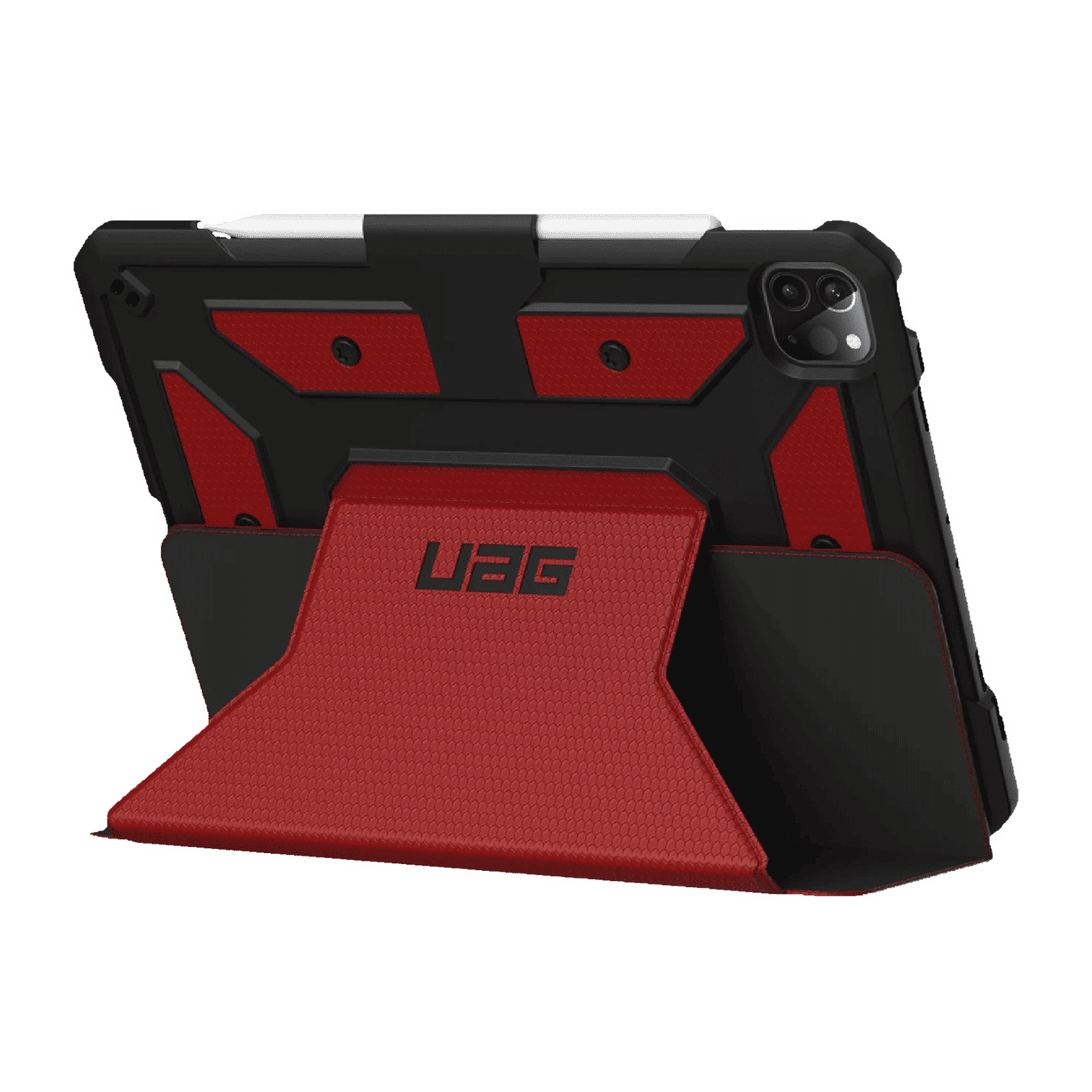 UAG Metropolis Series Polyurethane, TPU Flip Cover for Apple iPad Pro 11 Inch (4th Gen) (Feather-Light Composite Construction, Magma)_13
