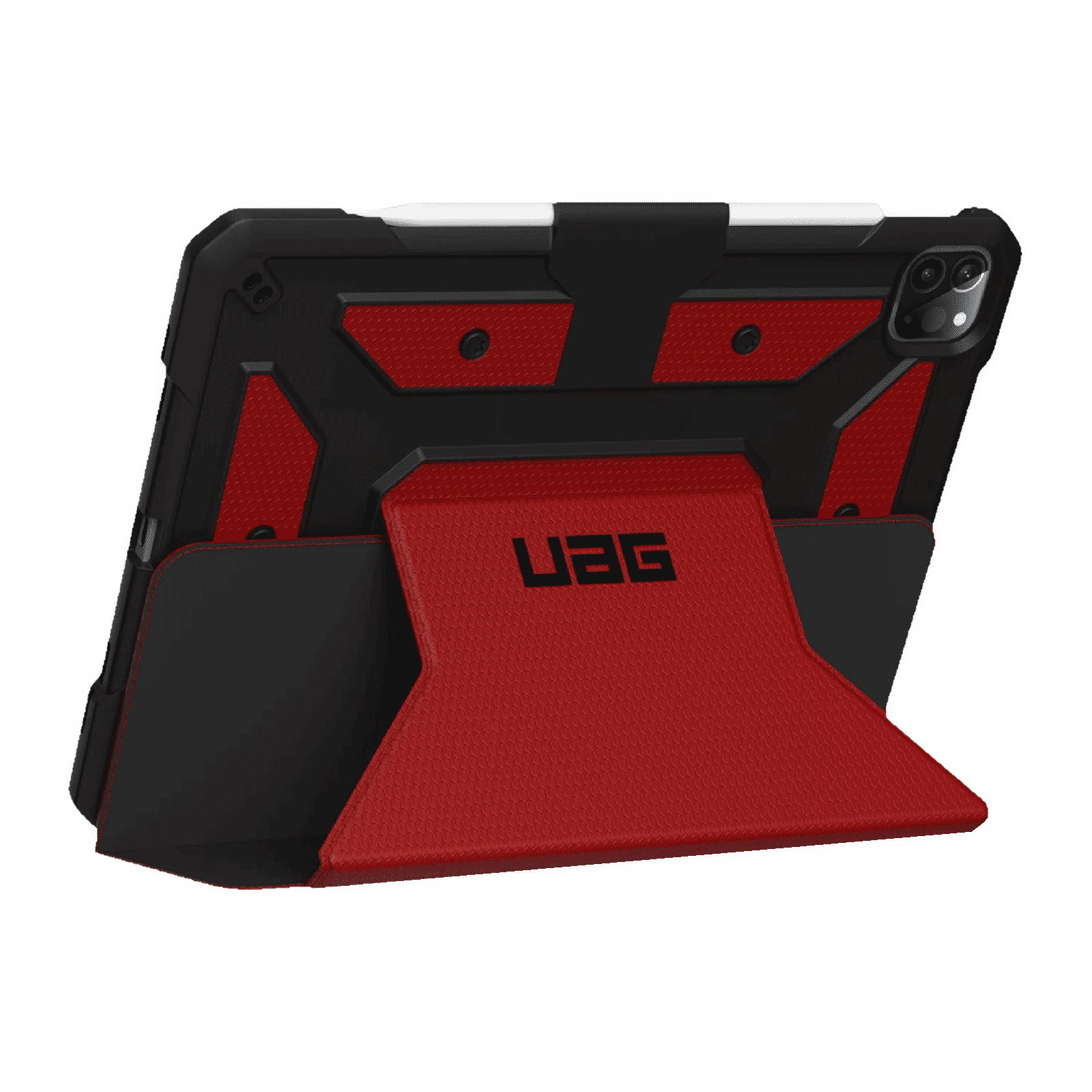 UAG Metropolis Series Polyurethane, TPU Flip Cover for Apple iPad Pro 11 Inch (4th Gen) (Feather-Light Composite Construction, Magma)_3