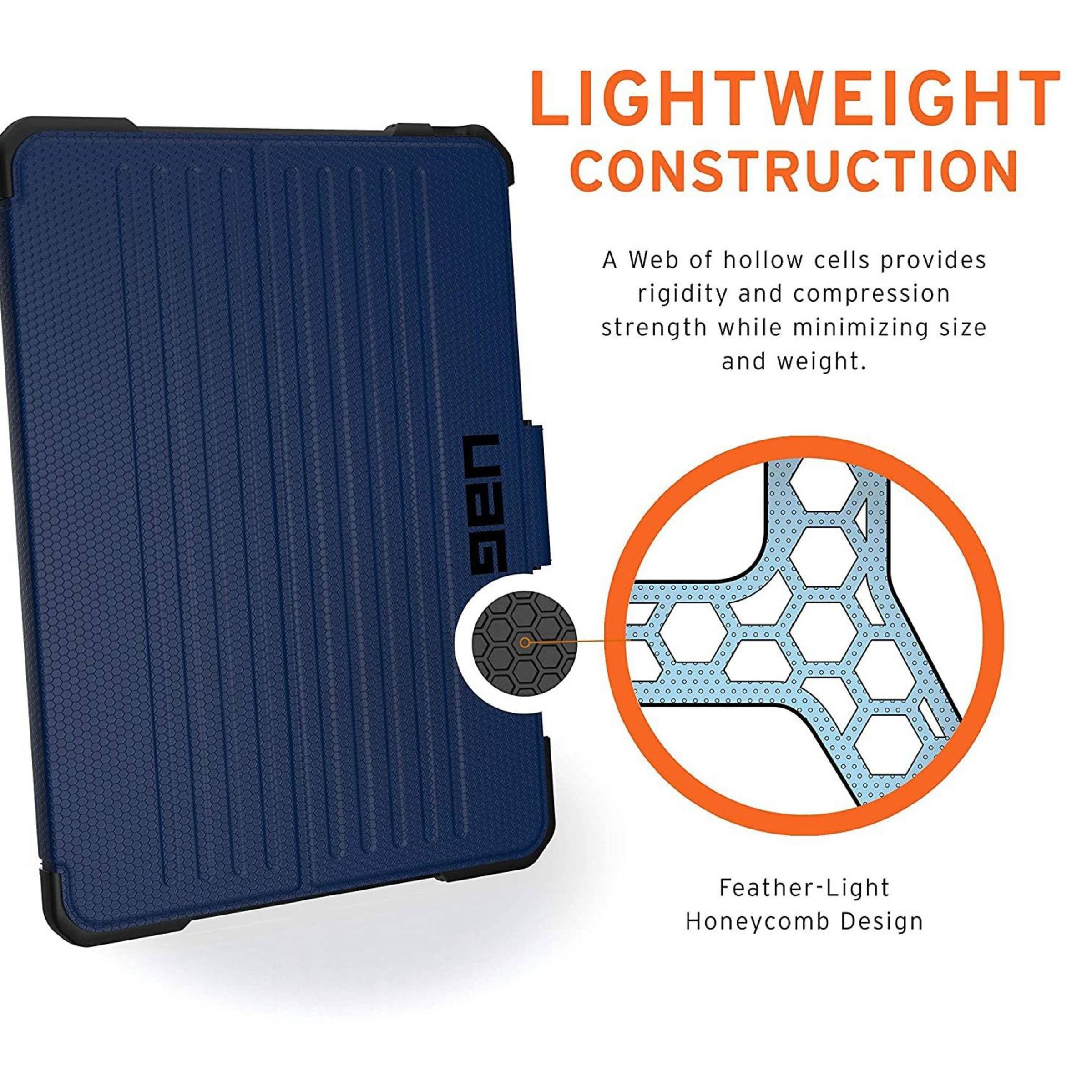 UAG Metropolis Series Polyurethane, TPU Flip Cover for Apple iPad Pro 11 Inch (4th Gen) (Feather-Light Composite Construction, Cobalt)_7