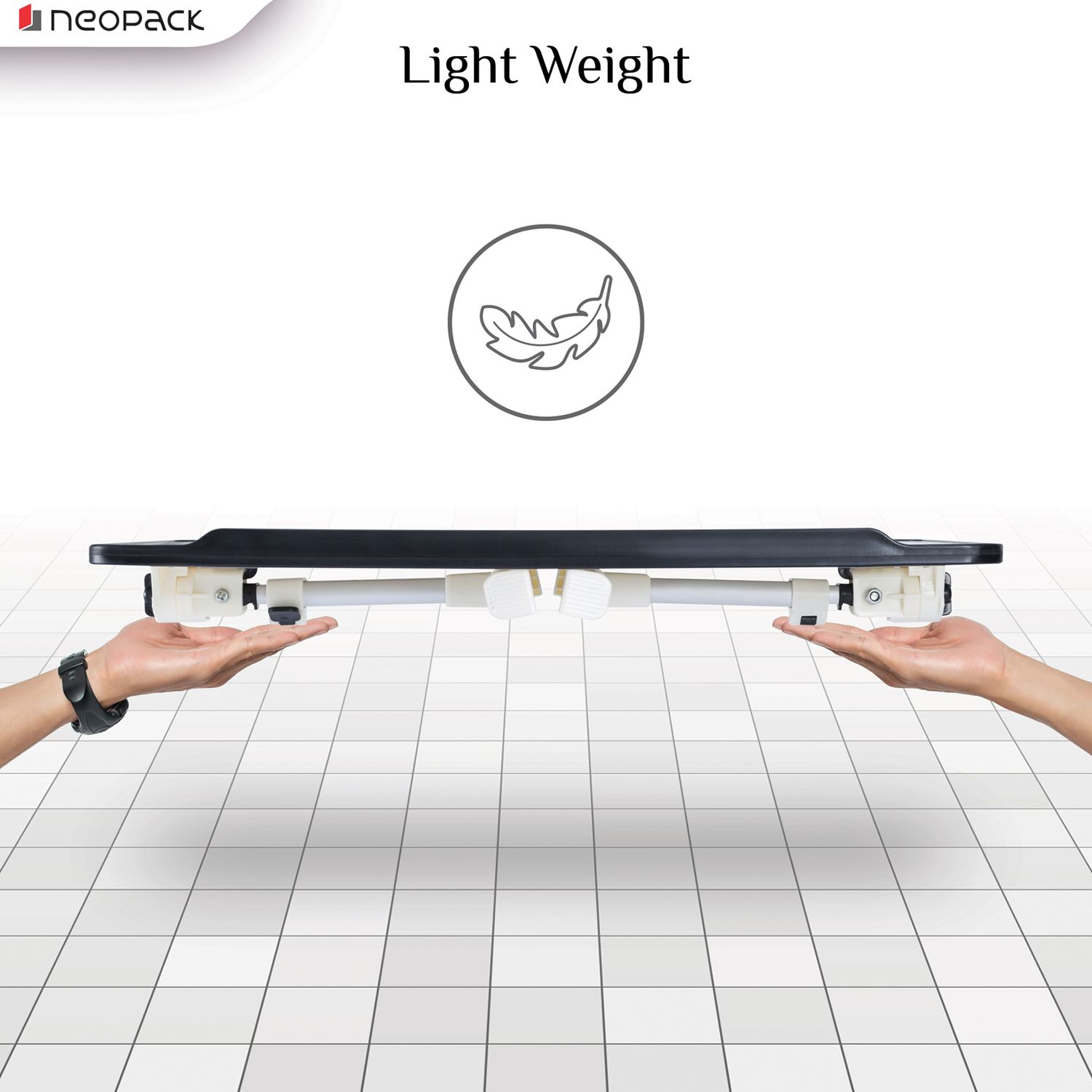 neopack Ergonomic Laptop Table For 13-16 inch Laptops (Multiple Levels Height Adjustment, ELTBR, Beige)_8