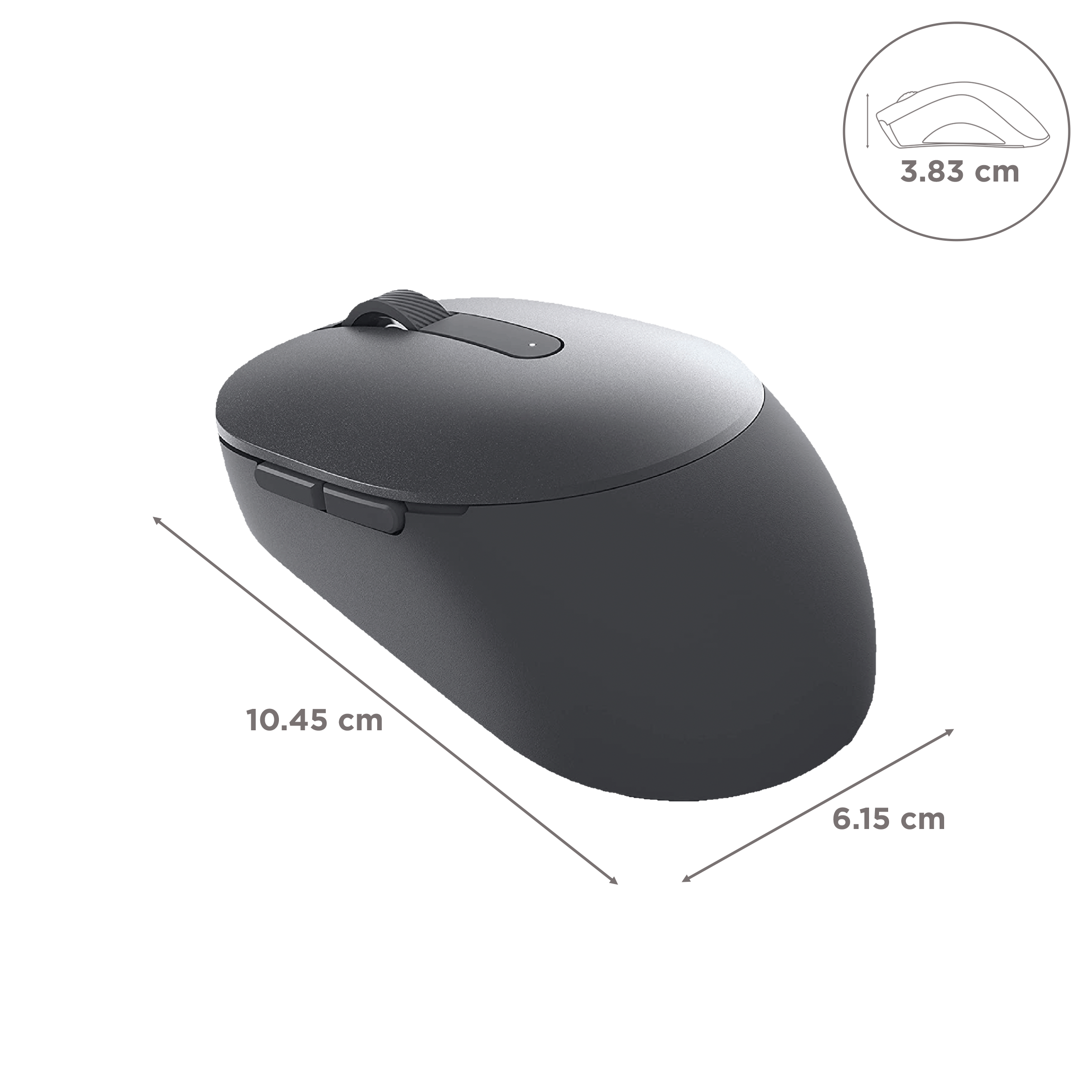 DELL Mobile Pro Wireless Optical Mouse (1600 dpi, Easy Pairing, Titan Gray)_3