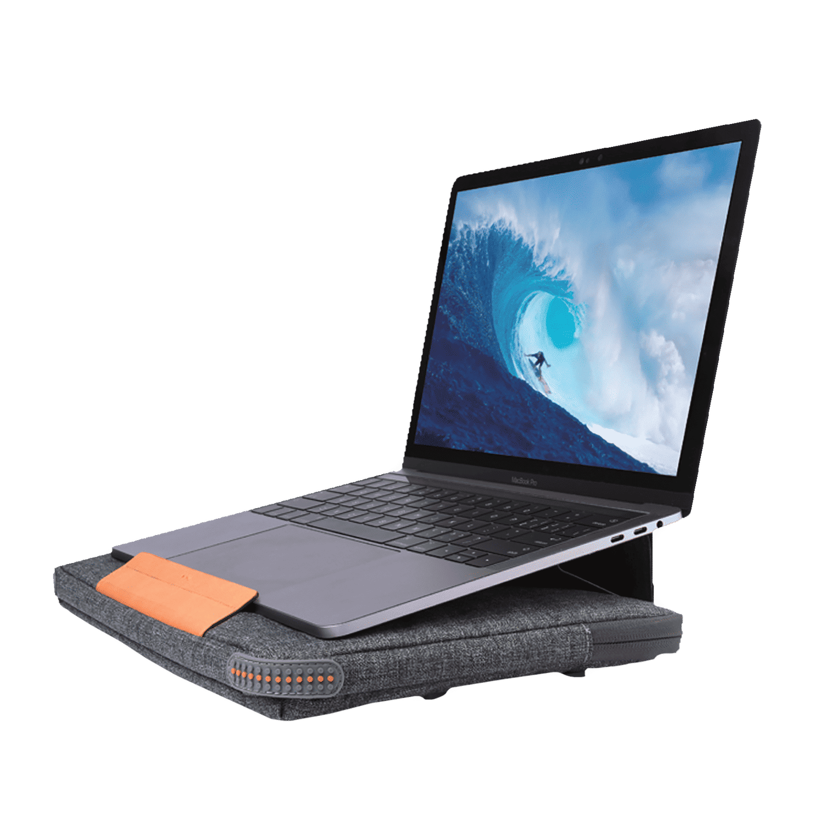 HYPHEN ESSE 101 Fabric Laptop Sleeve for 13 Inch Laptop (Water Resistant, Grey)_10