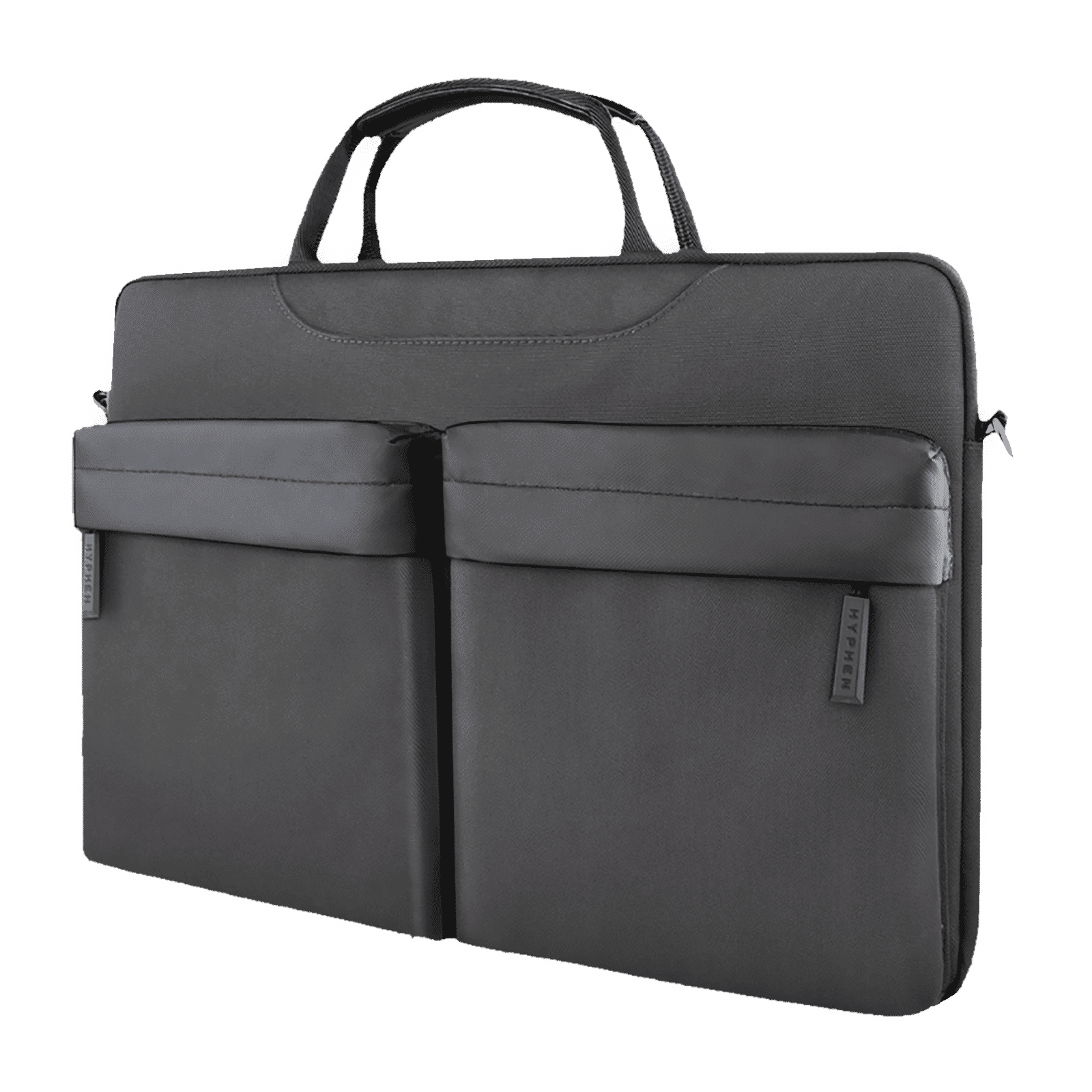 HYPHEN ESSE 701 Fabric, Polyester Laptop Sling Bag for 14 & 16 Inch Laptop (Scratch Resistant, Black)_4