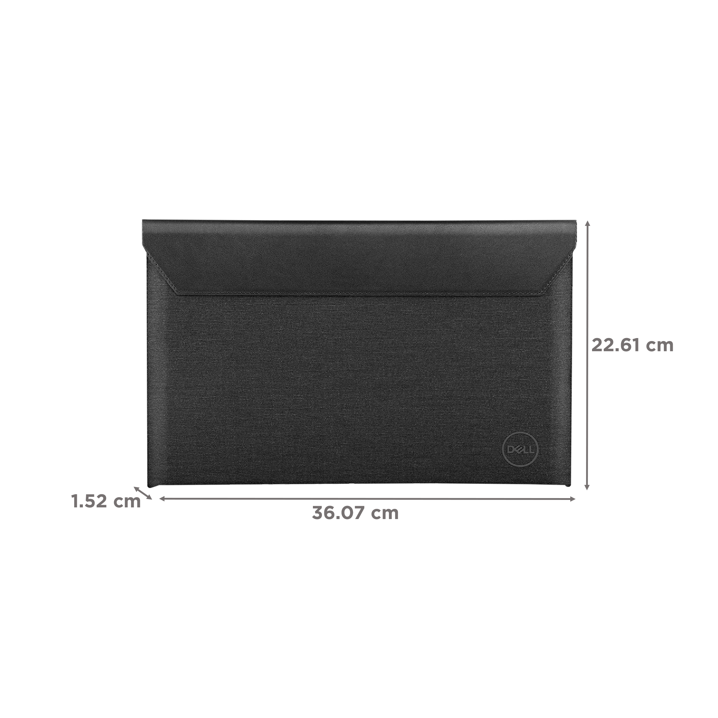 DELL Premier PE1420V Vinyl Laptop Sleeve for 14 Inch Laptop (Water Resistant, Black/Grey)_2