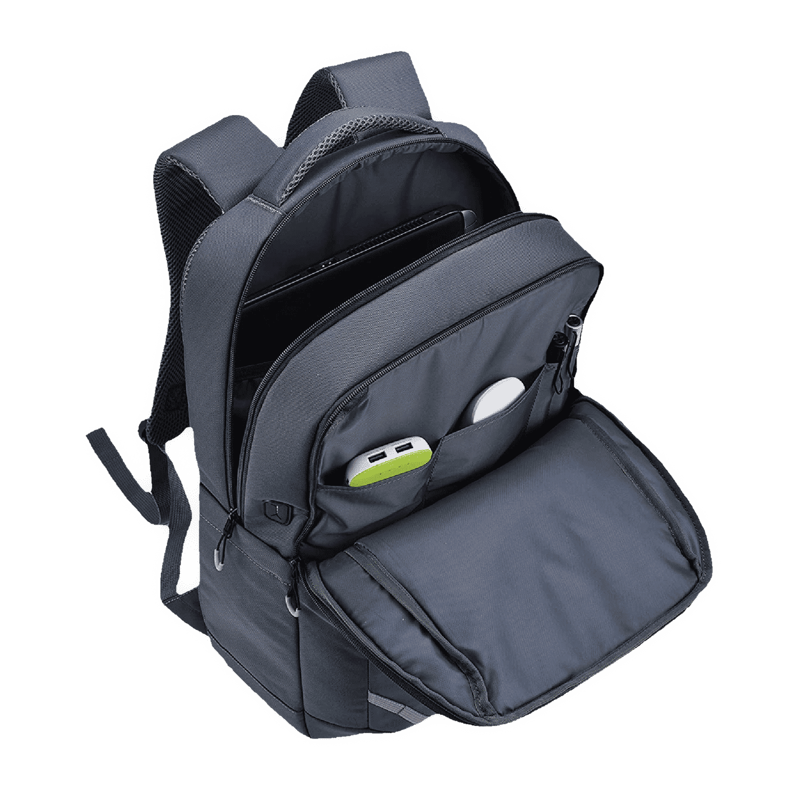 HP Lightweight 400 Polyester Laptop Backpack for 15.6 Inch Laptop (22 L, Pass-Through Cable Port, Grey)_6