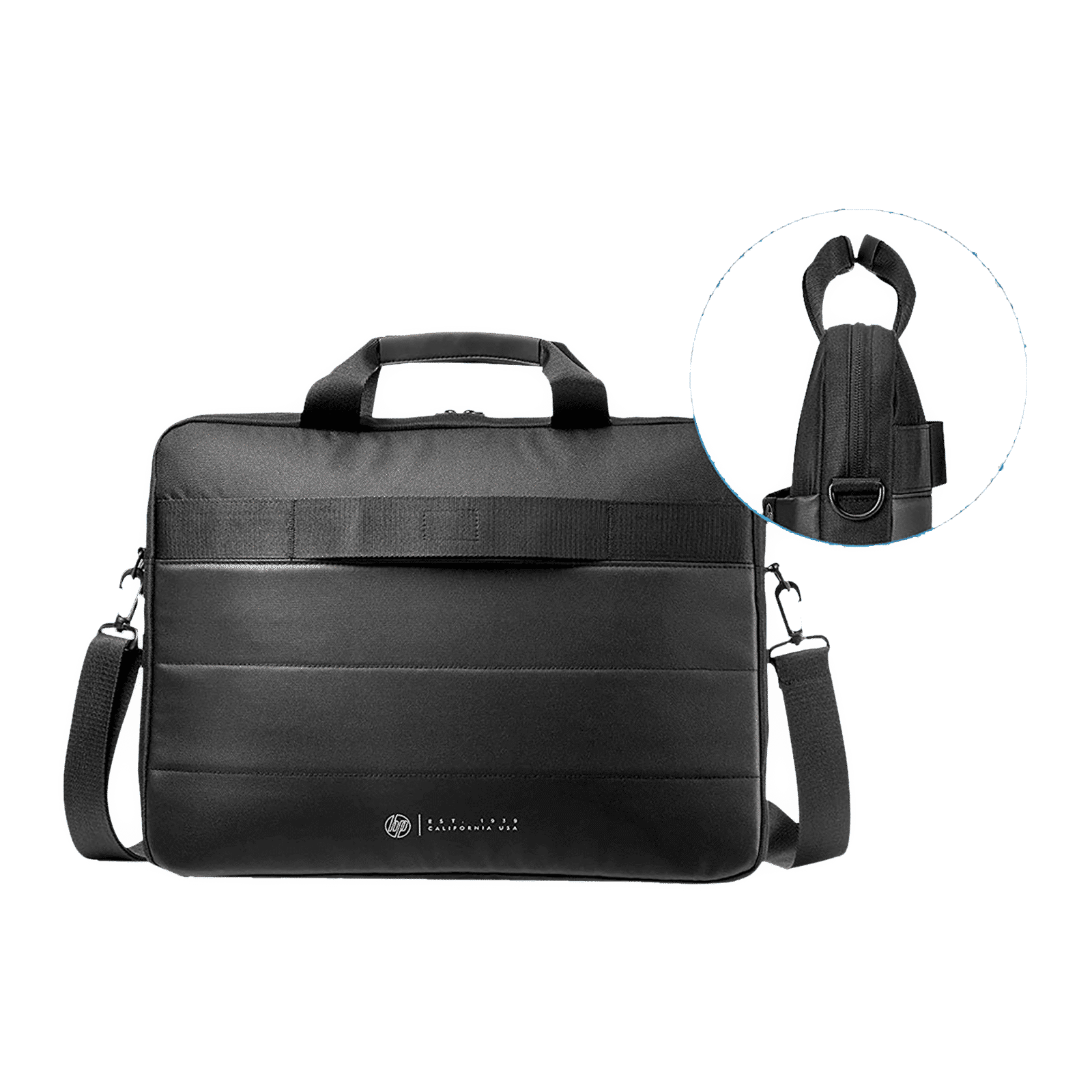 HP Classic Nylon Laptop Sling Bag for 15.6 Inch Laptop (Water Resistant, Black)_8