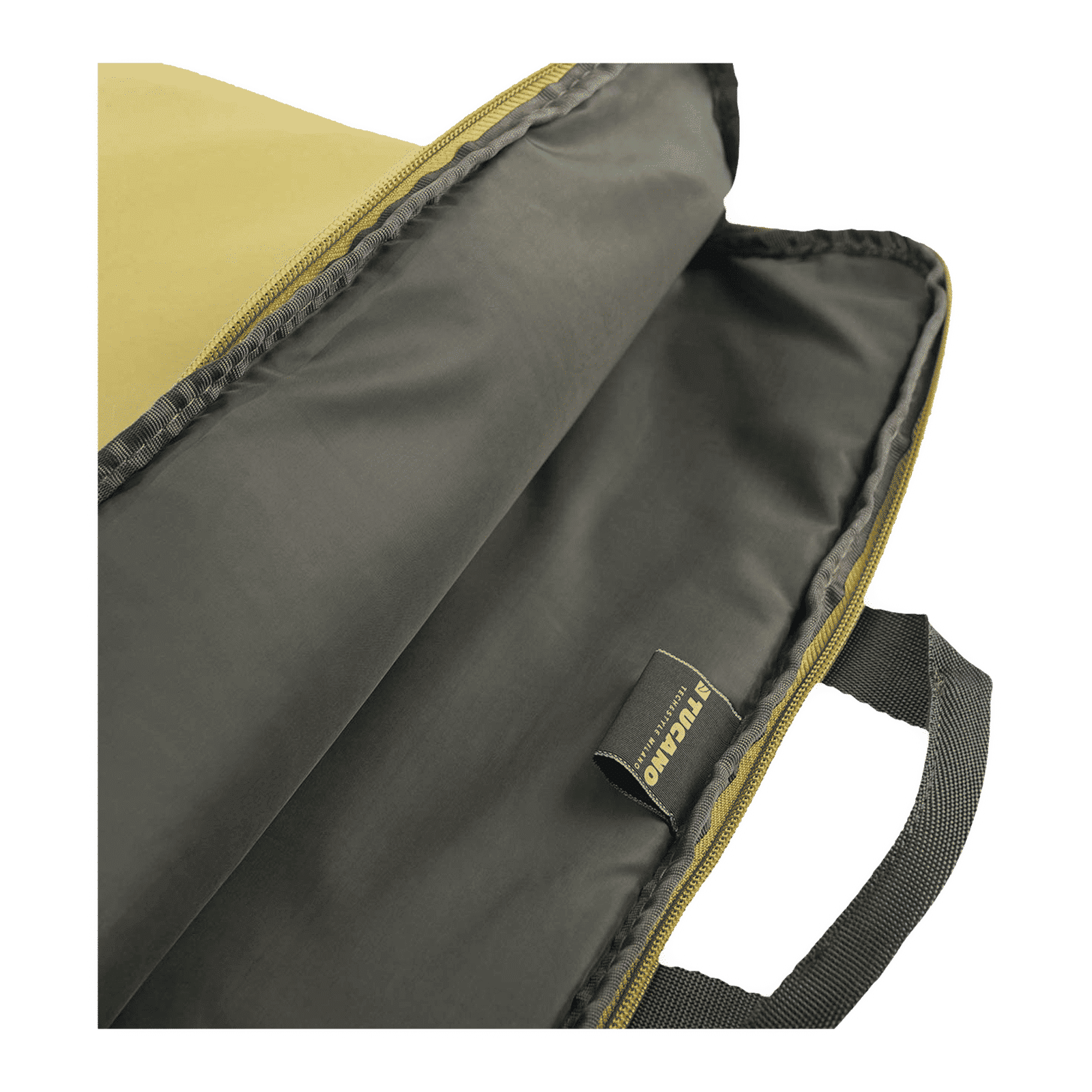 TUCANO Minilux Nylon Laptop Sleeve for 13, 14 & 15 Inch Laptop (Internal Anti-shock Padding, Acid Green)_9