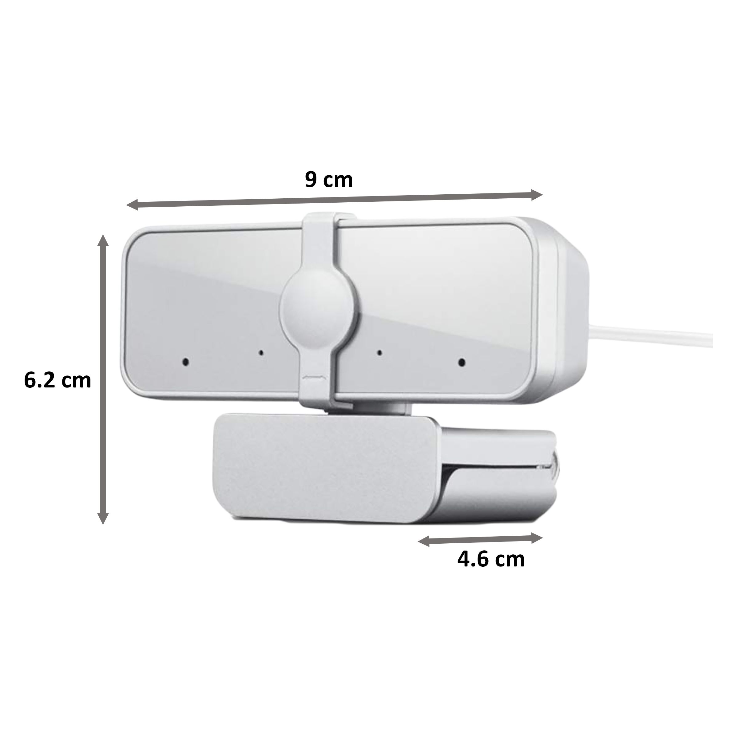 Lenovo 300 USB 2.1 MP Web Cam (Full HD Video Call, GXC1B34793, Cloud Grey)_2