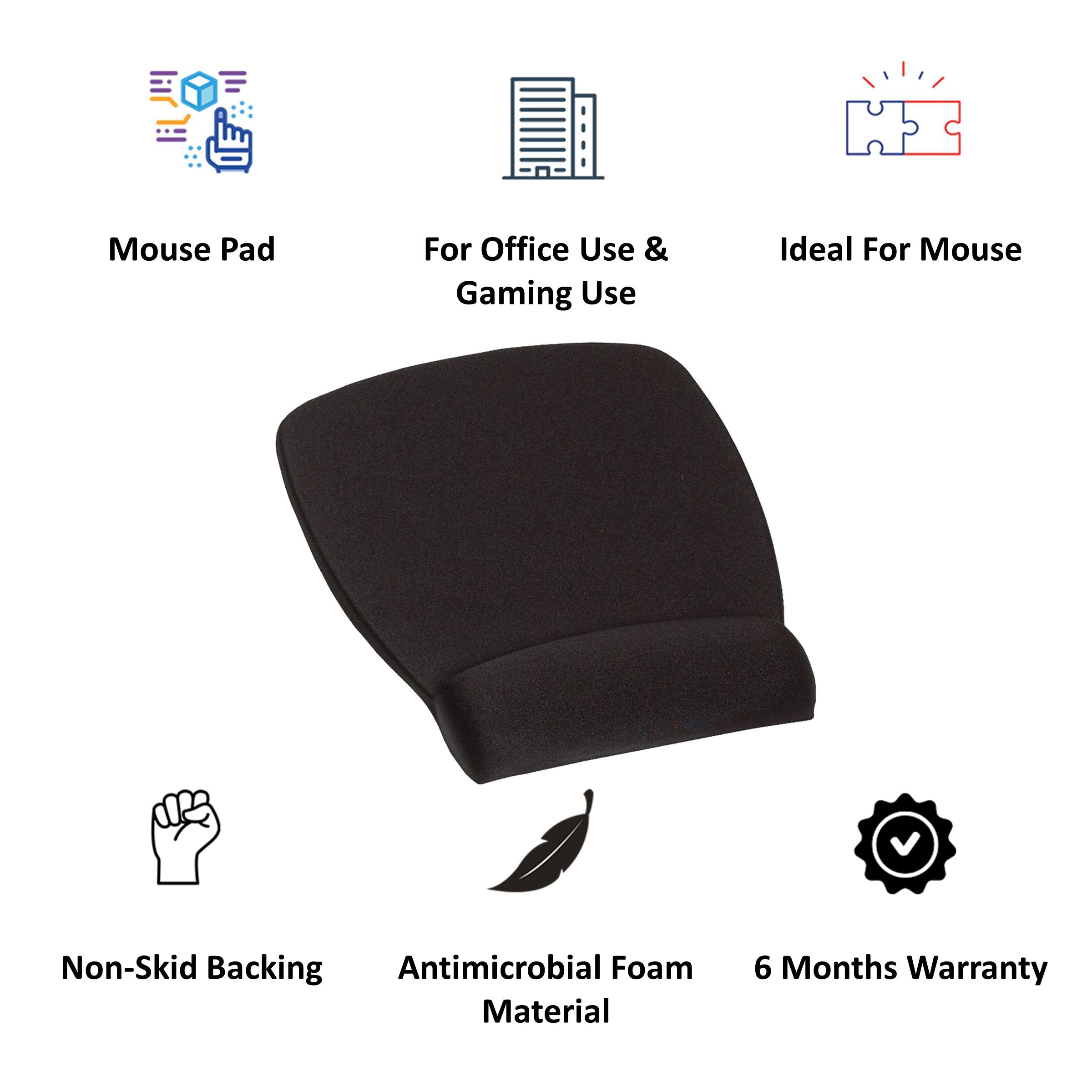 3M MW209MB Mouse Pad For Mouse (Non-Skid Backing, Kanfa051, Black)_4