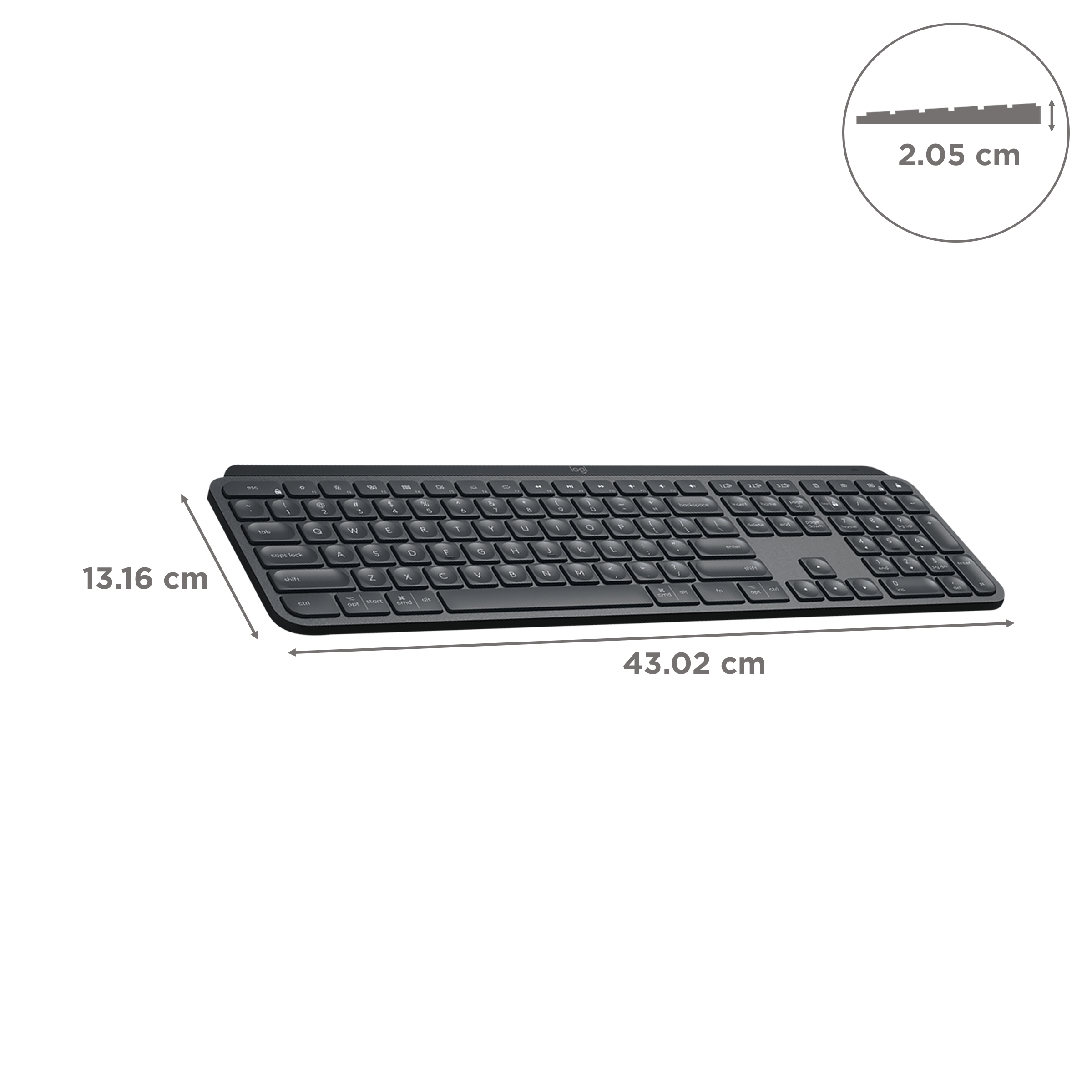 logitech MX Keys Rechargeable Bluetooth Wireless Keyboard with Multi Device Connectivity (Tactile Responsive Typing, Black) logitech MX Keys Rechargeable Bluetooth Wireless Keyboard with Multi Device Connectivity (Tactile Responsive Typing, Black)_3