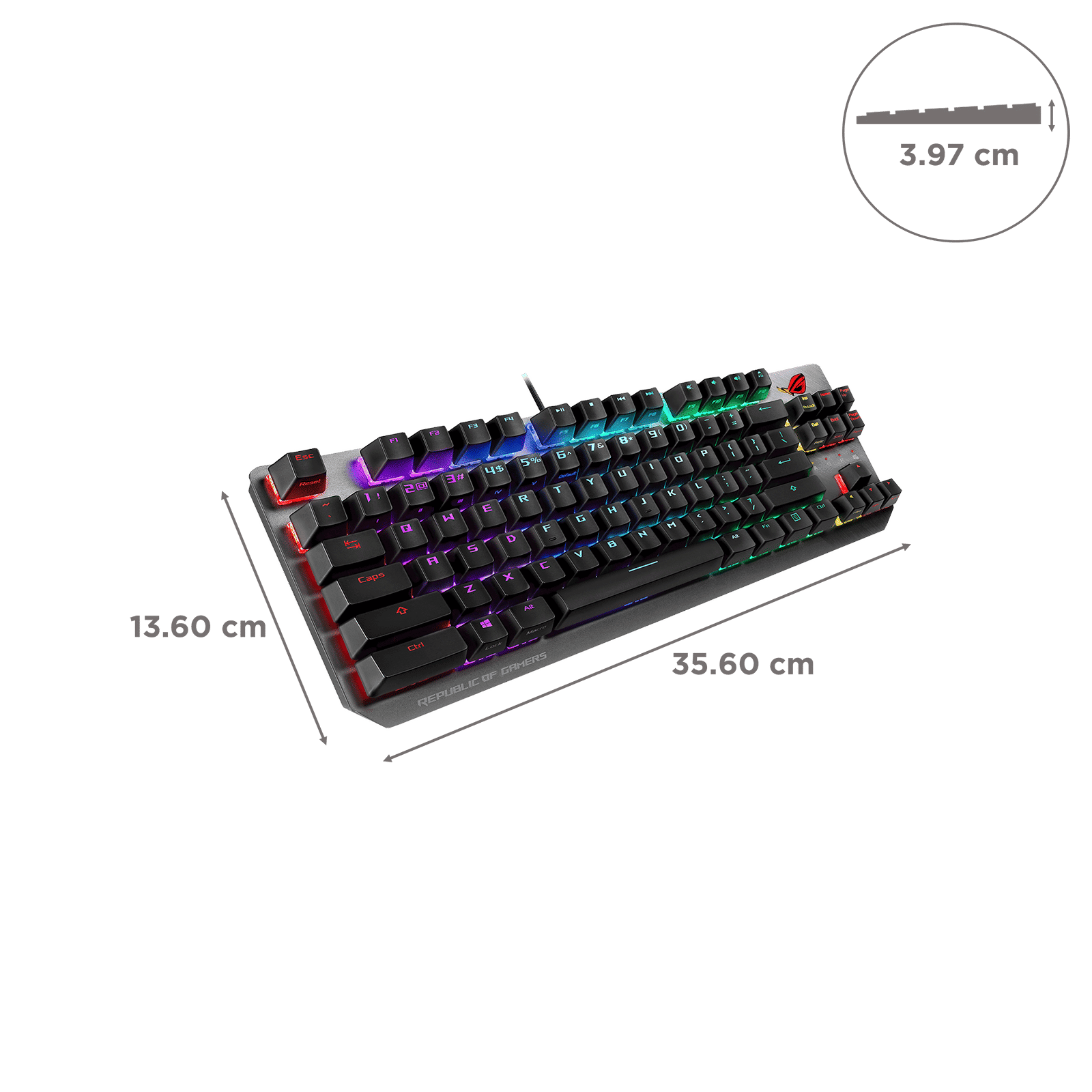 ASUS ROG Strix Scope TKL Wired Gaming Keyboard with Mechanical RGB Keys (Aura Sync lighting, Black & Grey)_3