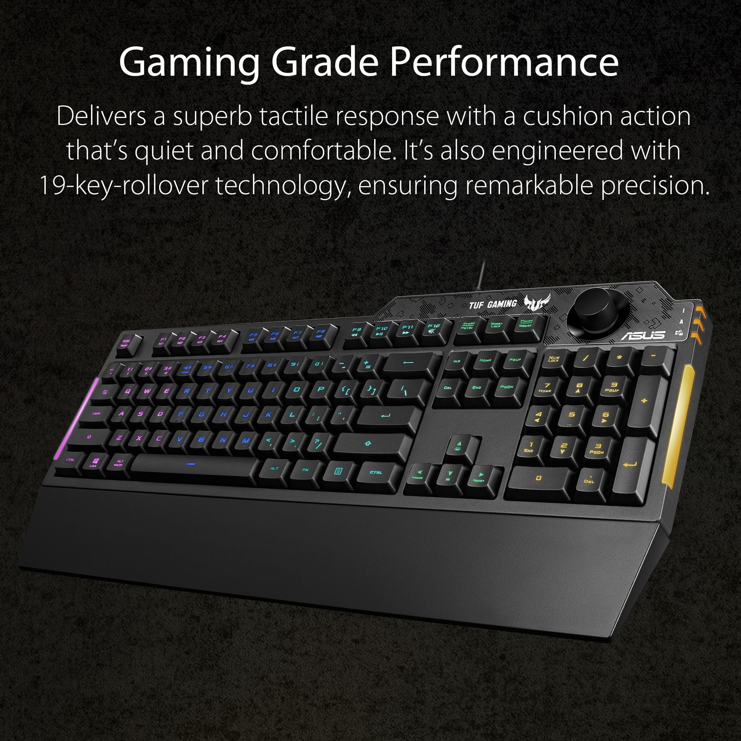 ASUS TUF K1 Wired Gaming Keyboard with Backlit Keys (Spill Resistant, Black)_7