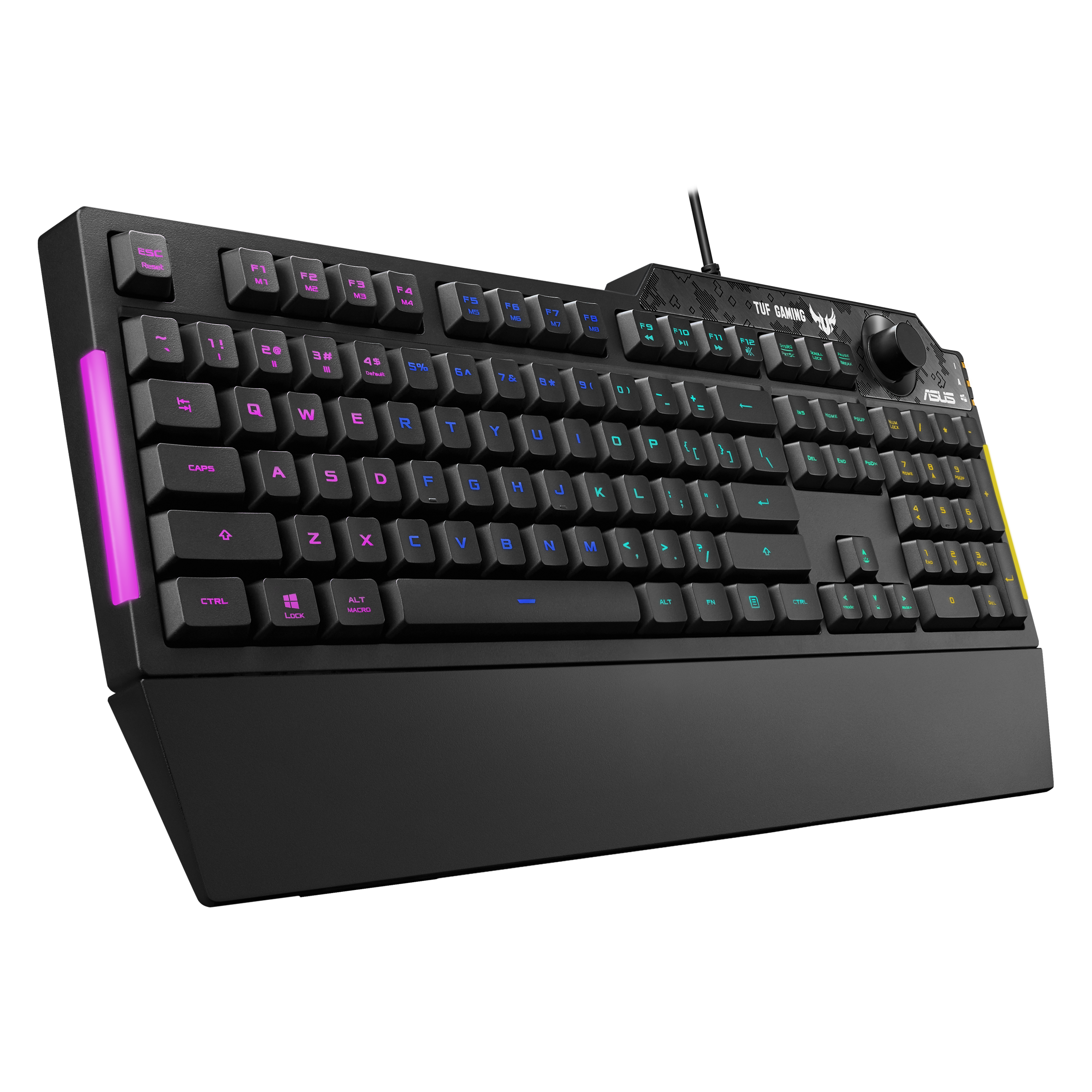 ASUS TUF K1 Wired Gaming Keyboard with Backlit Keys (Spill Resistant, Black)_4