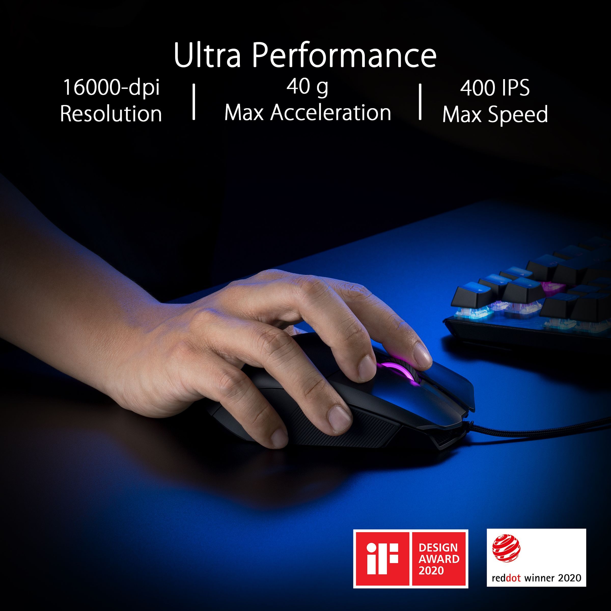 ASUS ROG Chakram Core Wired Optical Gaming Mouse (16000 DPI, Push-Fit Switch Sockets Design, Black)_7