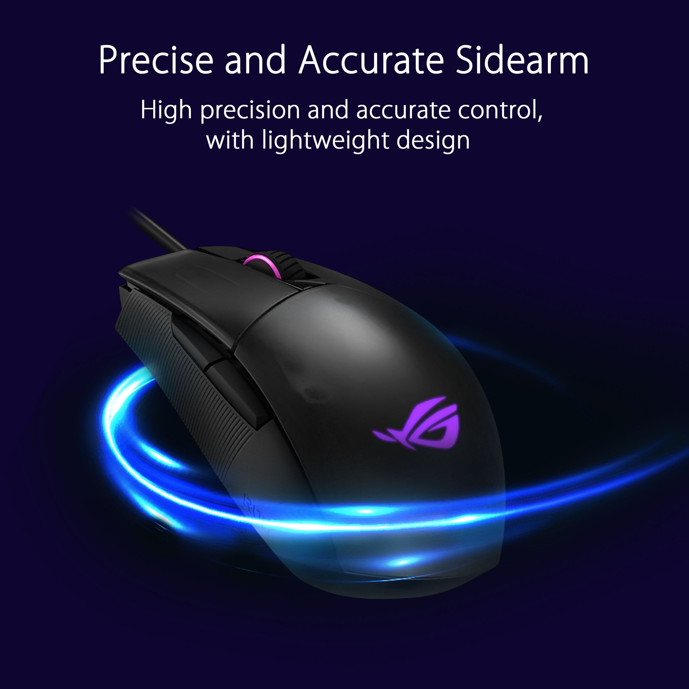 ASUS ROG Strix Impact II Wired Optical Gaming Mouse (6200 DPI, Ambidextrous Design, Black)_7
