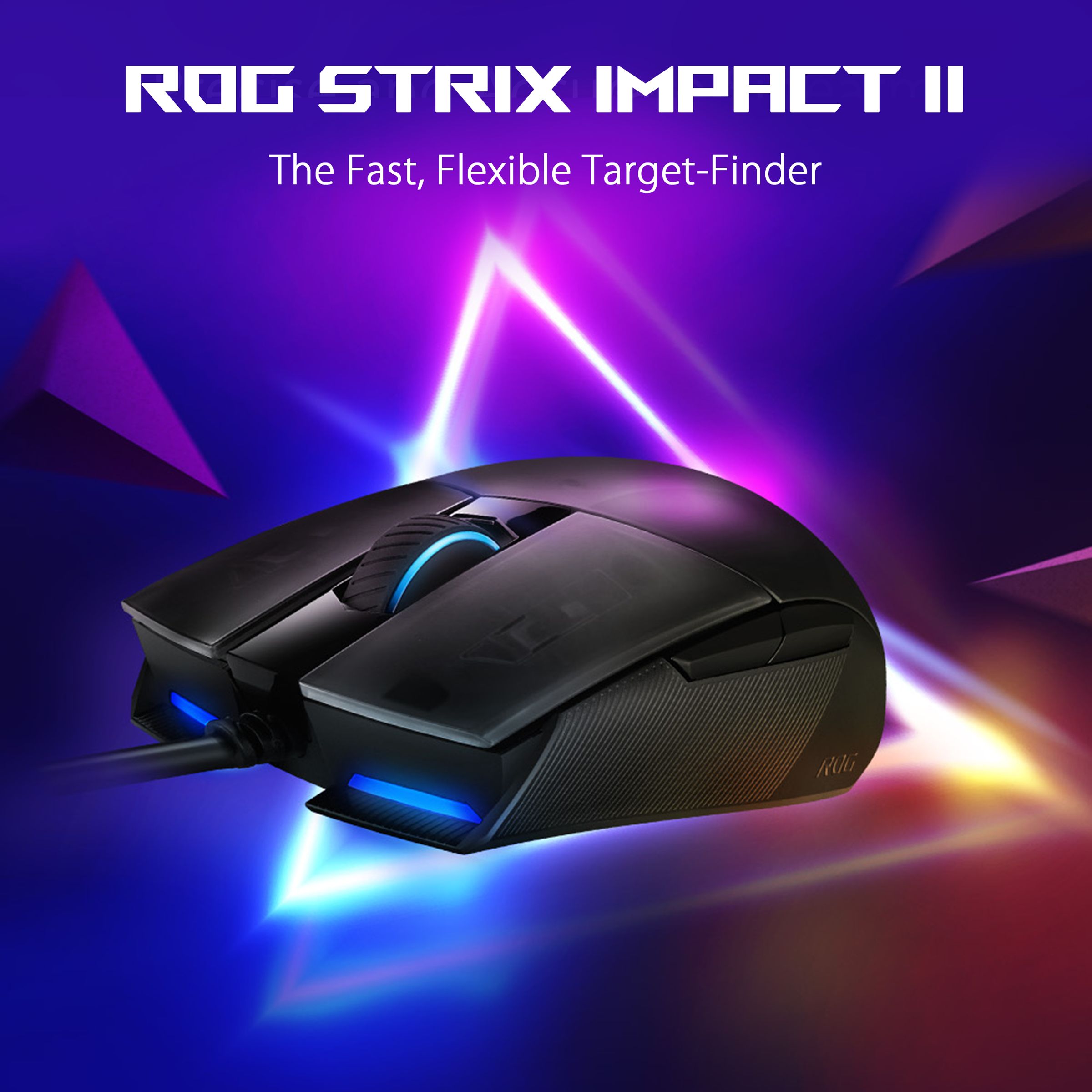 ASUS ROG Strix Impact II Wired Optical Gaming Mouse (6200 DPI, Ambidextrous Design, Black)_8