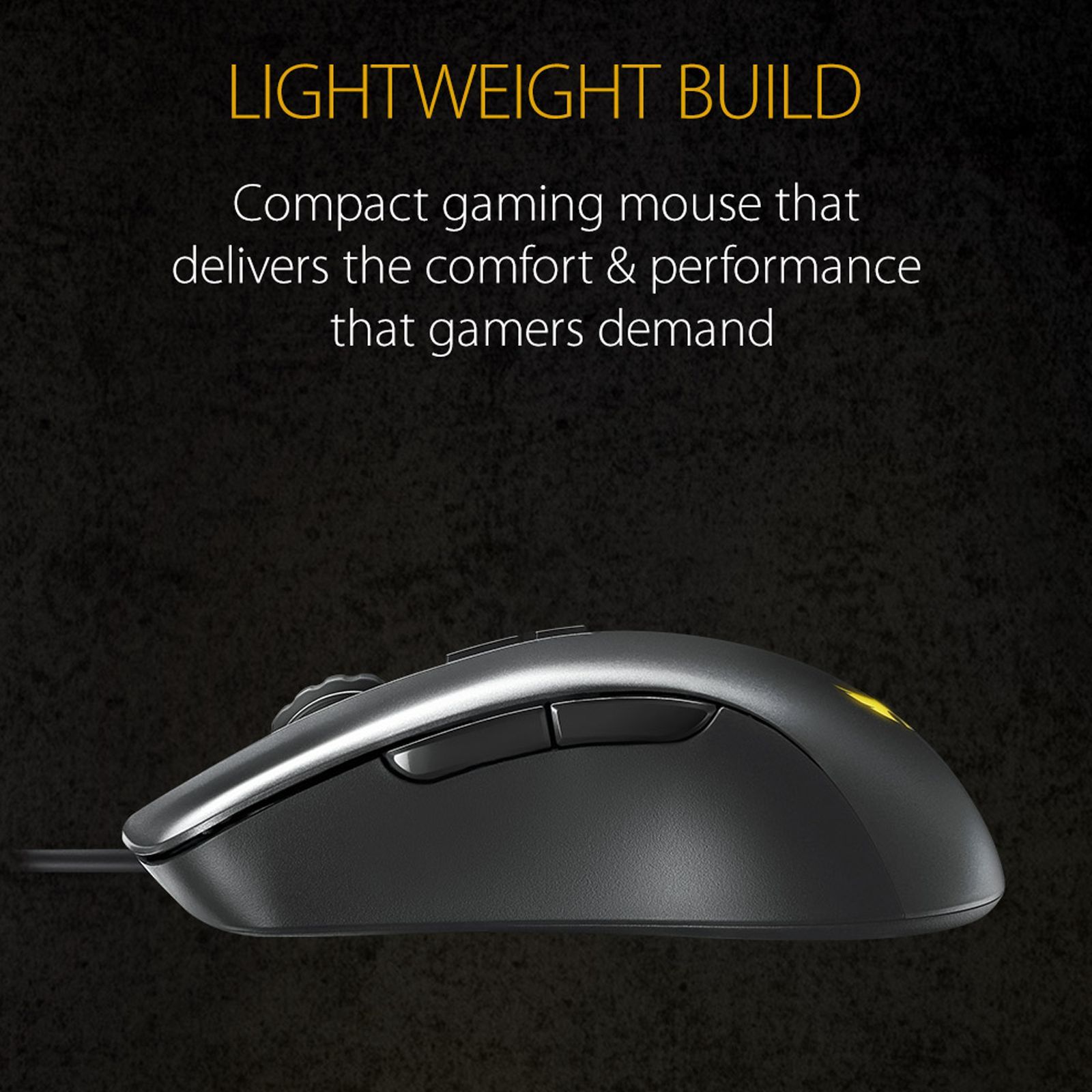 ASUS TUF M3 Wired Optical Gaming Mouse with Customizable Buttons (7000 DPI, Ergonomic Design, Black) ASUS TUF M3 Wired Optical Gaming Mouse with Customizable Buttons (7000 DPI, Ergonomic Design, Black)_9