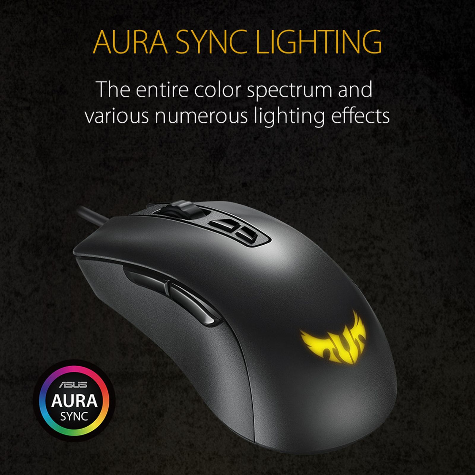 ASUS TUF M3 Wired Optical Gaming Mouse with Customizable Buttons (7000 DPI, Ergonomic Design, Black) ASUS TUF M3 Wired Optical Gaming Mouse with Customizable Buttons (7000 DPI, Ergonomic Design, Black)_6