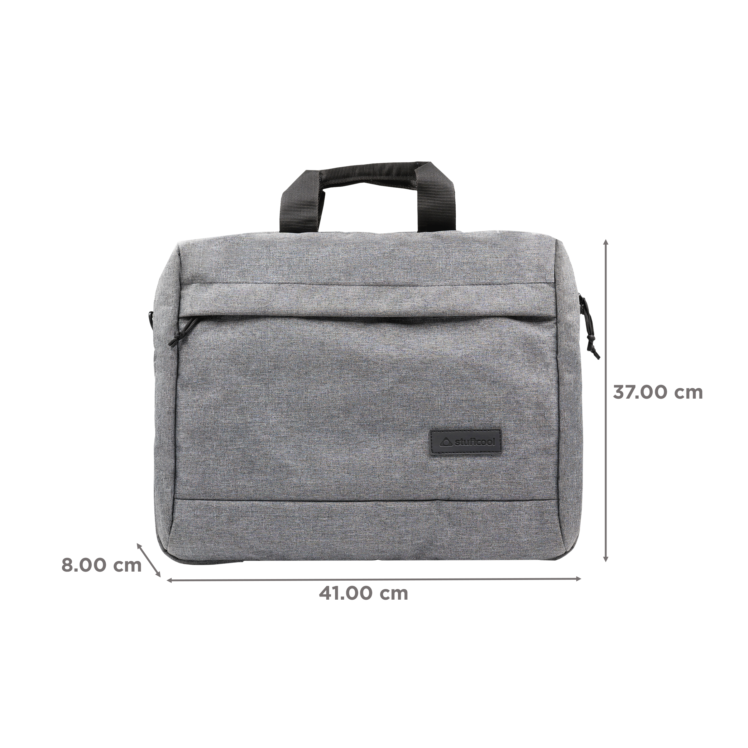 stuffcool Magnus Polyester Laptop Sling Bag for 15.6 & 16 Inch Laptop (29 L, Lightweight, Grey)_2