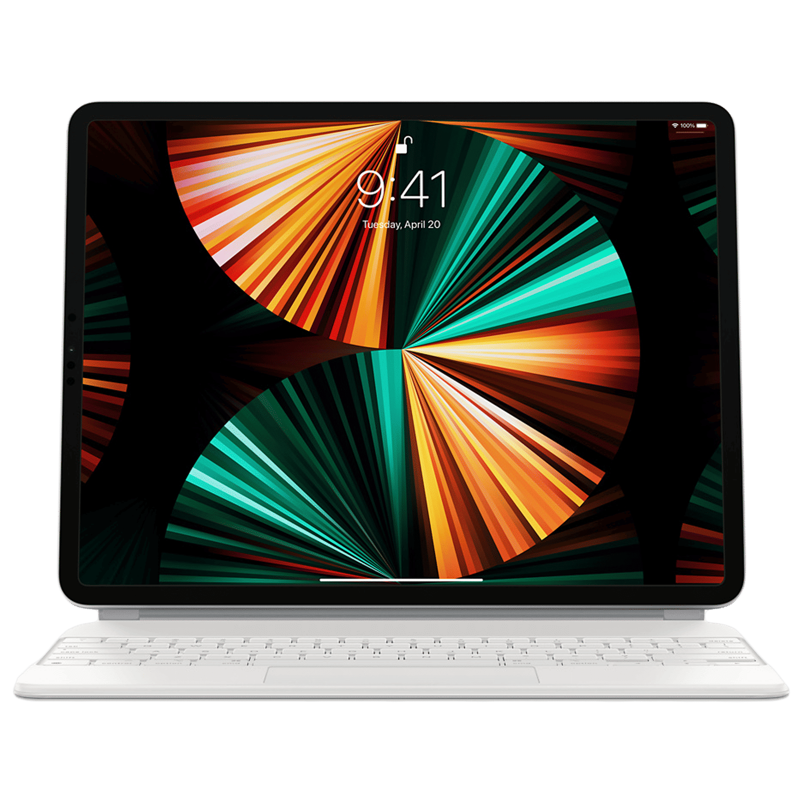 Apple Magic Bluetooth Keyboard for iPad Pro 12.9 Inch (3rd, 4th, 5th & 6th Gen) with Touchpad (Multi Touch Gestures, White)_1