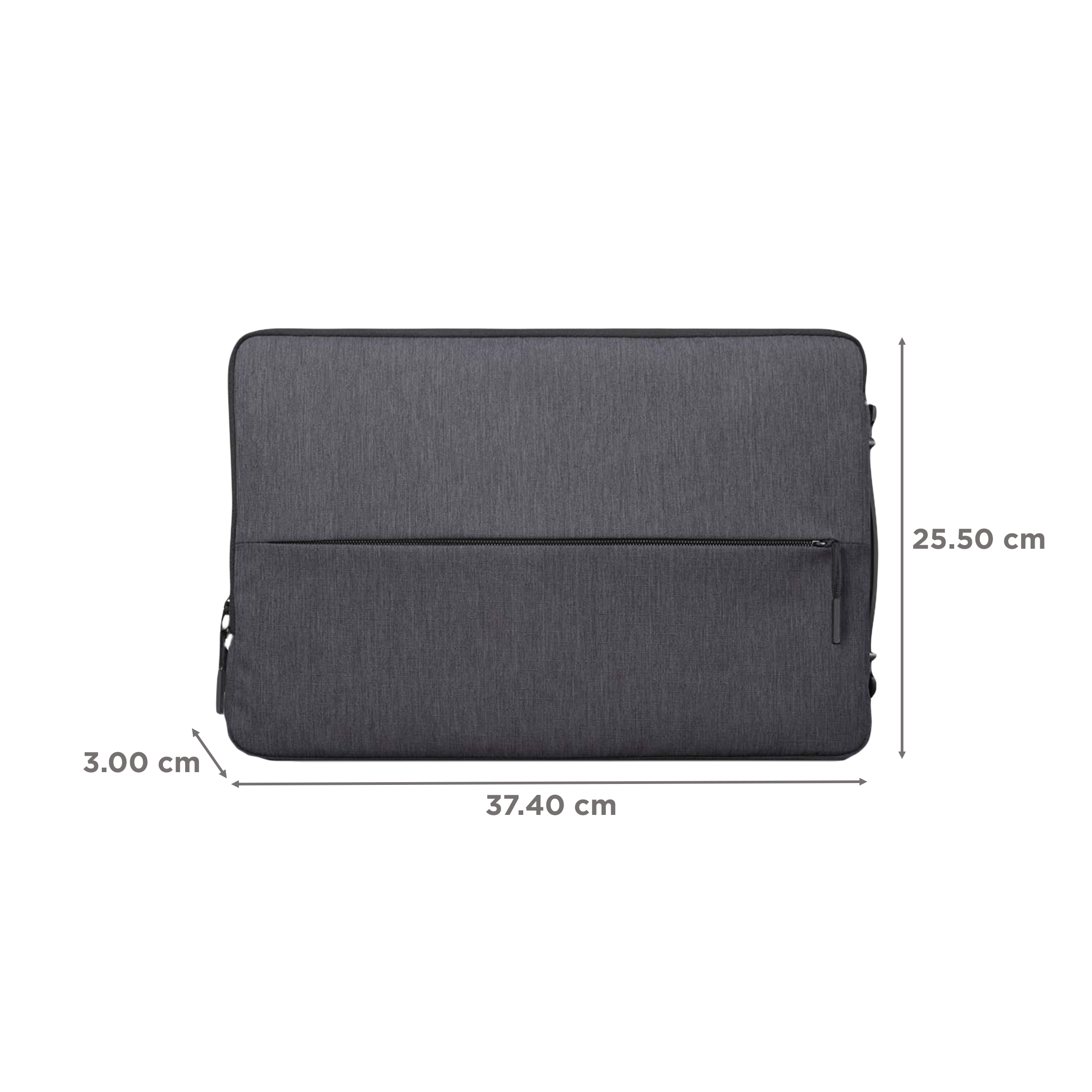 Lenovo Urban Polyester Laptop Sleeve for 14 Inch Laptop (Water Resistant, Charcoal Grey)_2