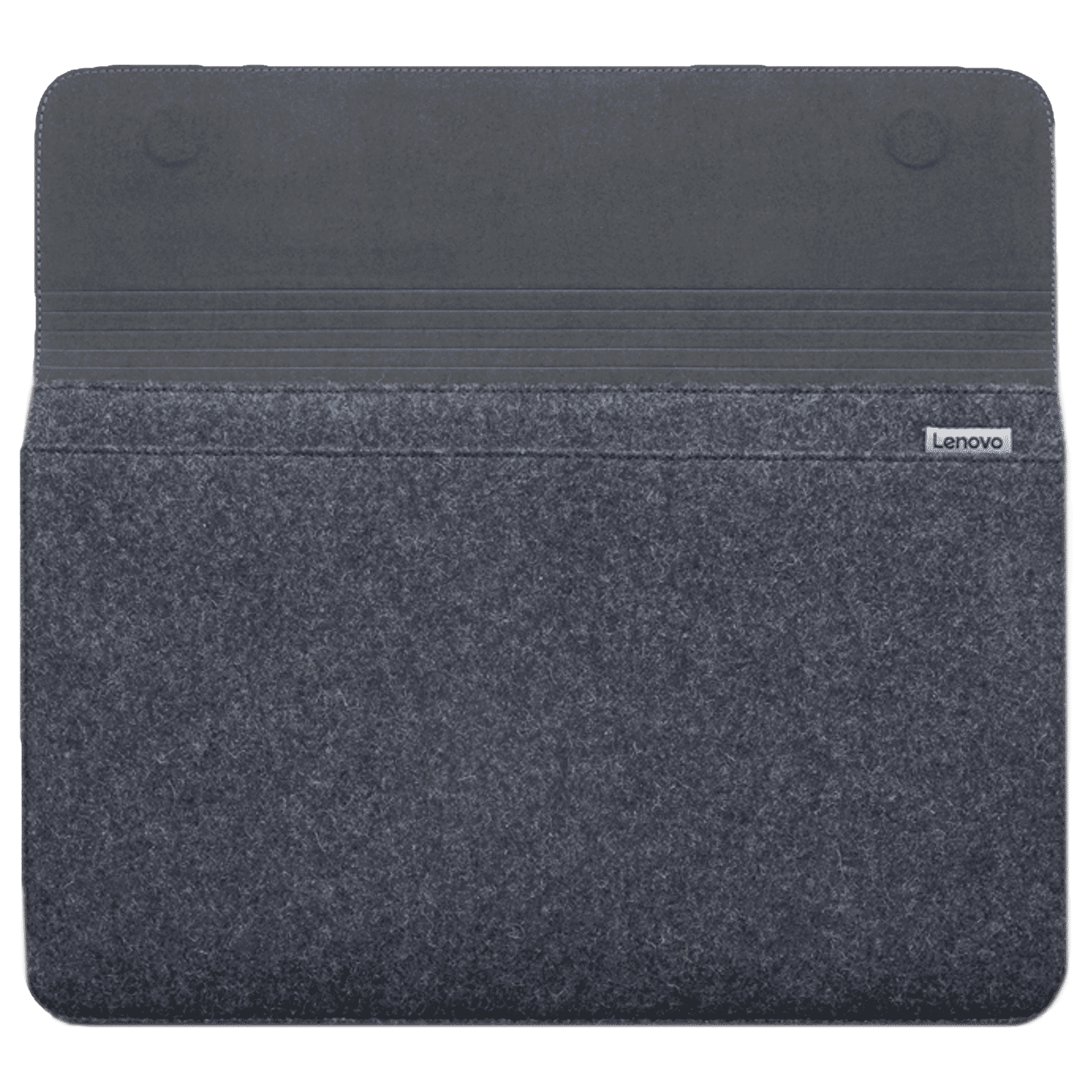 Lenovo Yoga Leather, Wool Felt Laptop Sleeve for 14 Inch Laptop (Dual Magnet Buckles, Black)_7
