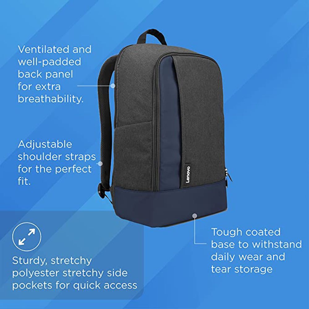 Lenovo Professional Polyester Laptop Backpack for 15.6 Inch Laptop (4 L, Water Resistant, Navy Blue/Dark Grey)_7
