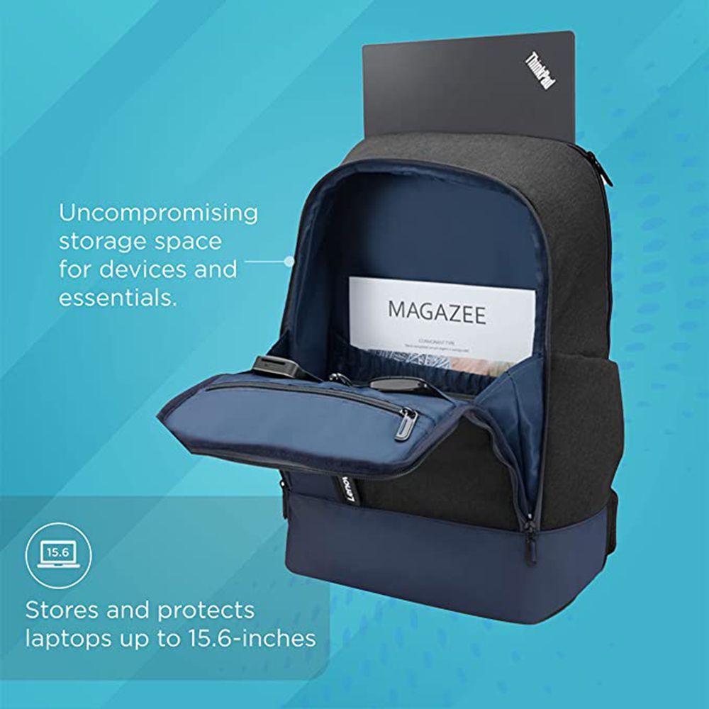 Lenovo Professional Polyester Laptop Backpack for 15.6 Inch Laptop (4 L, Water Resistant, Navy Blue/Dark Grey)_9