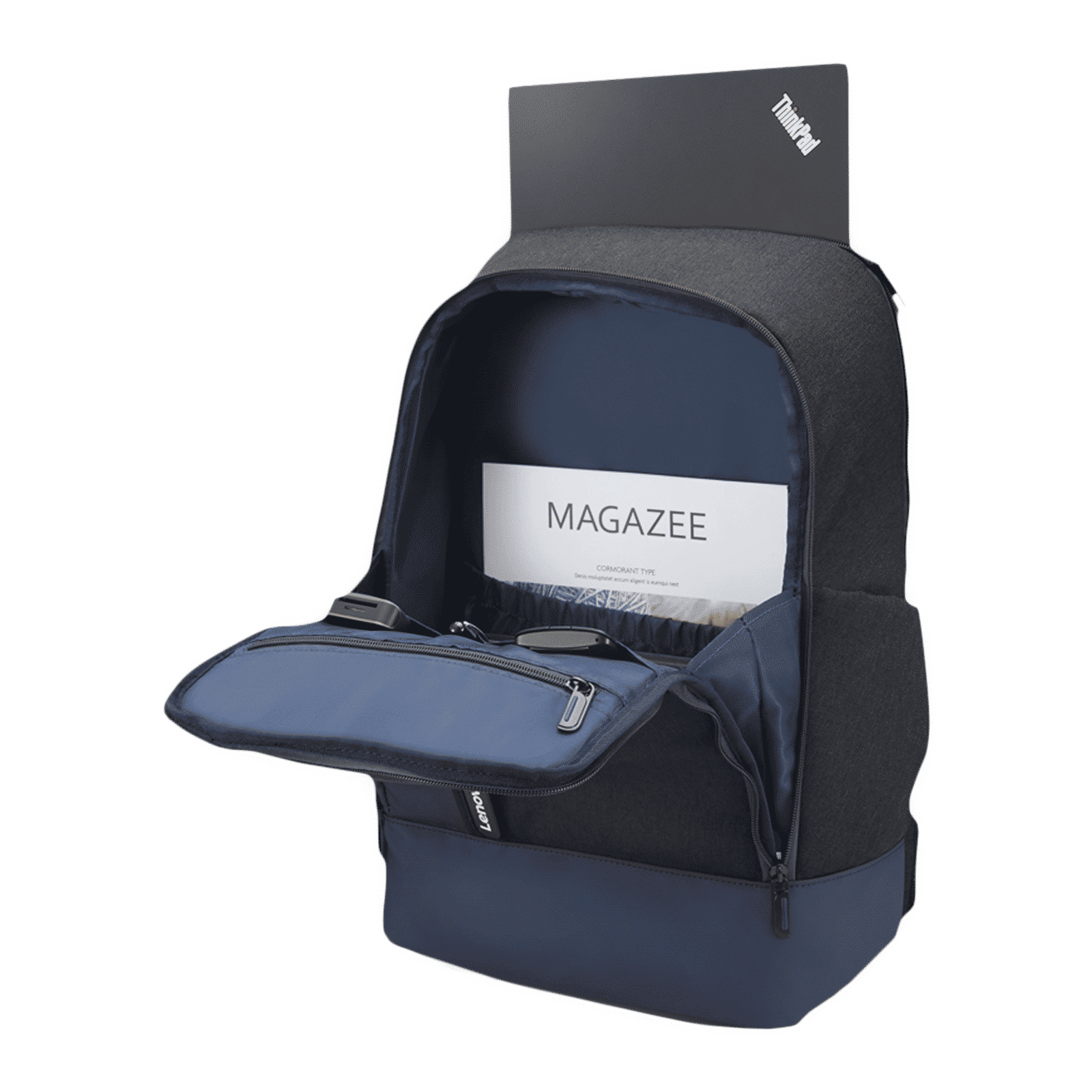 Lenovo Professional Polyester Laptop Backpack for 15.6 Inch Laptop (4 L, Water Resistant, Navy Blue/Dark Grey)_6