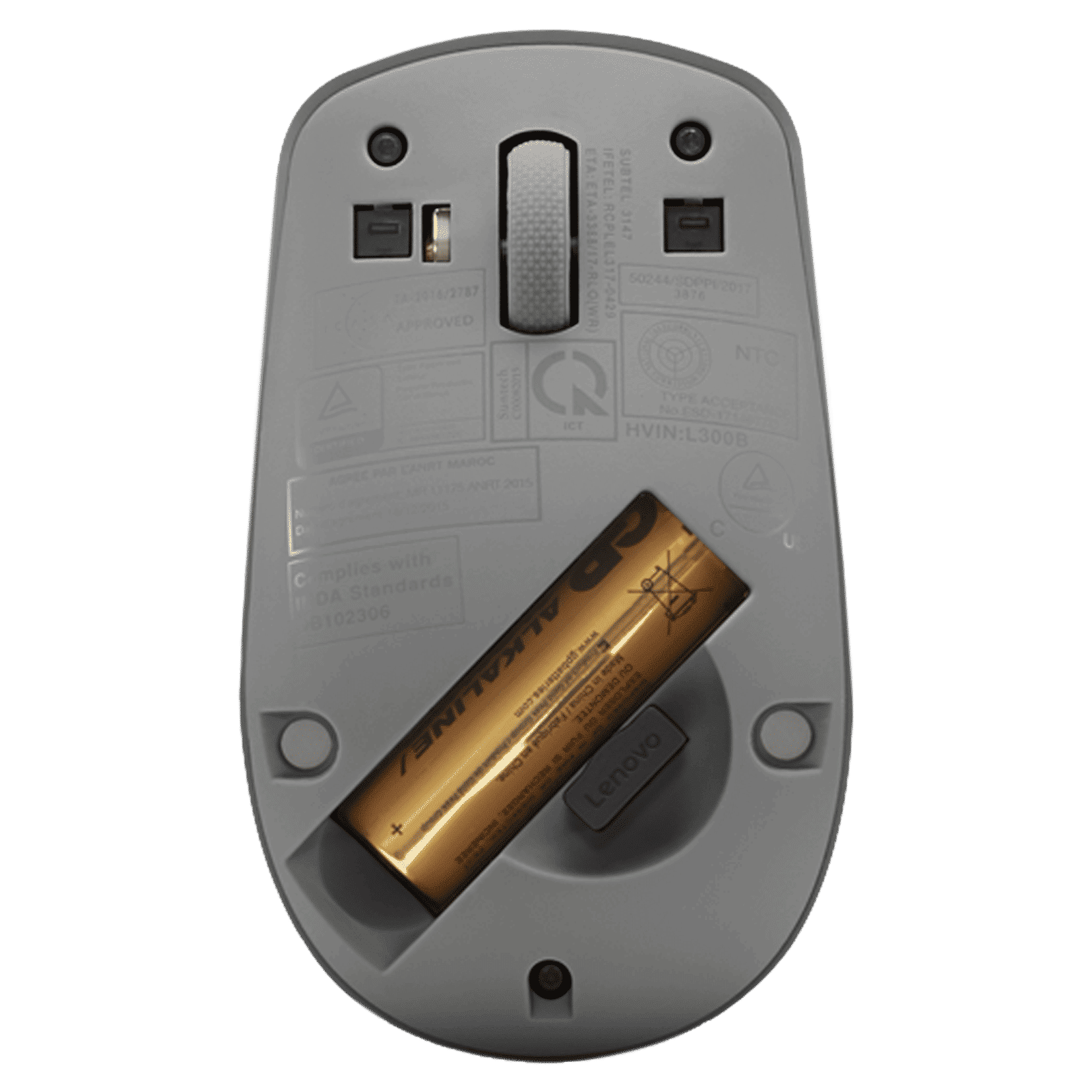 Lenovo 530 Wireless Optical Mouse (1200 DPI, Ergonomic Design, Graphite Grey)_5