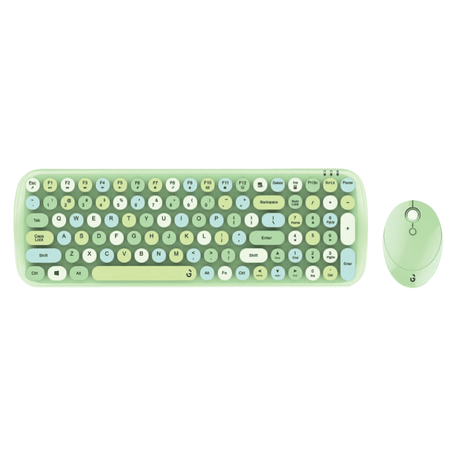 iGear KeyBee Rechargeable Wireless Keyboard & Mouse Combo (100 Keys, 1600 DPI Adjustable, Removable Key Caps, Green) iGear KeyBee Rechargeable Wireless Keyboard & Mouse Combo (100 Keys, 1600 DPI Adjustable, Removable Key Caps, Green)_1