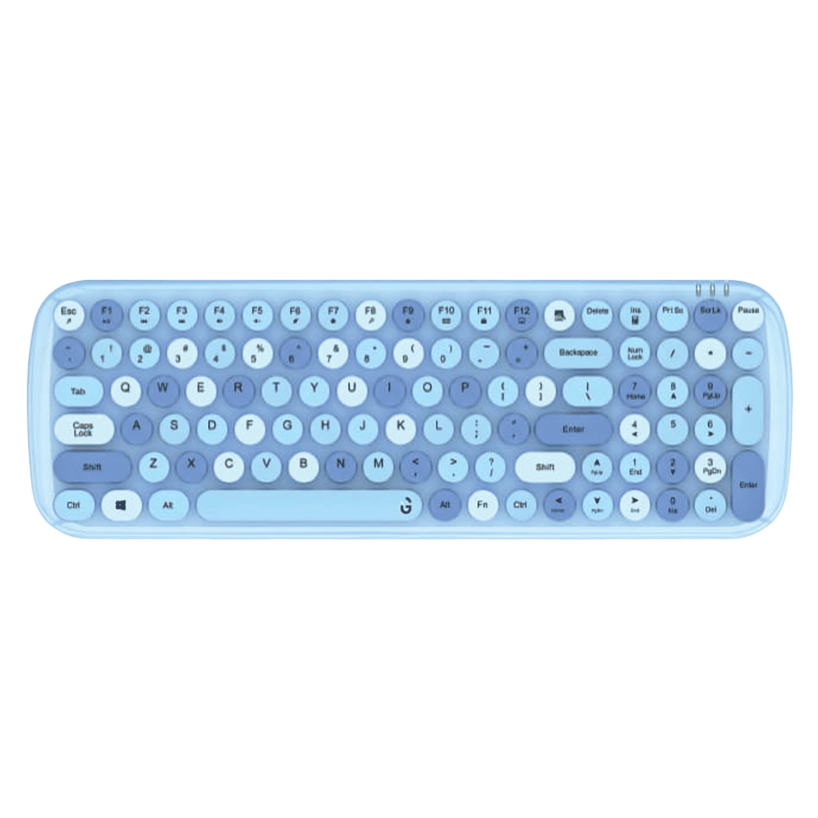 iGear KeyBee Rechargeable Wireless Keyboard & Mouse Combo (100 Keys, 1600 DPI Adjustable, Removable Key Caps, Blue)_7