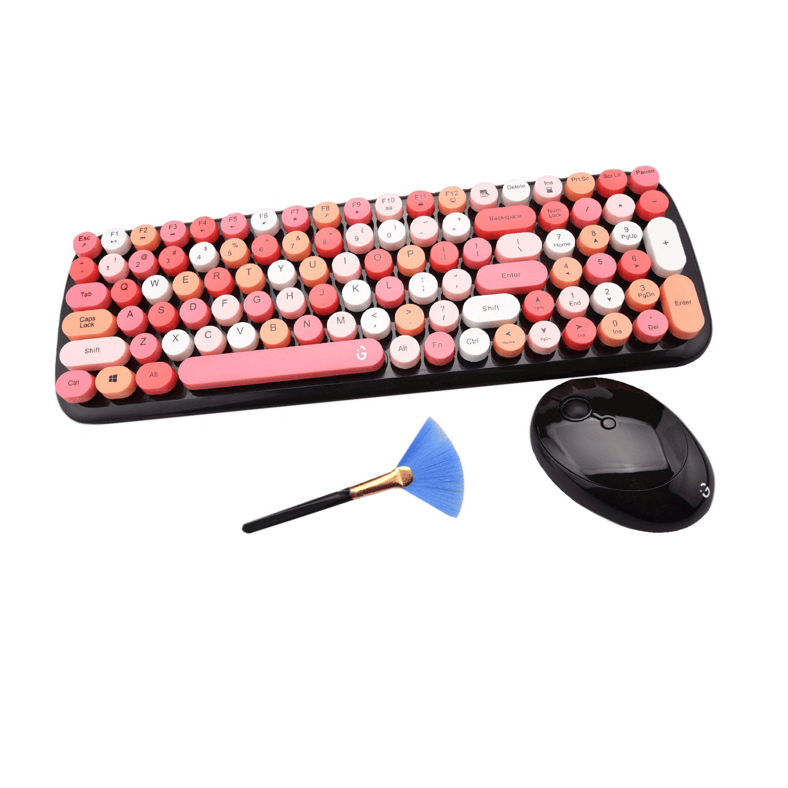 iGear KeyBee Rechargeable Wireless Keyboard & Mouse Combo (100 Keys, 1600 DPI Adjustable, Removable Key Caps, Pink) iGear KeyBee Rechargeable Wireless Keyboard & Mouse Combo (100 Keys, 1600 DPI Adjustable, Removable Key Caps, Pink)_7