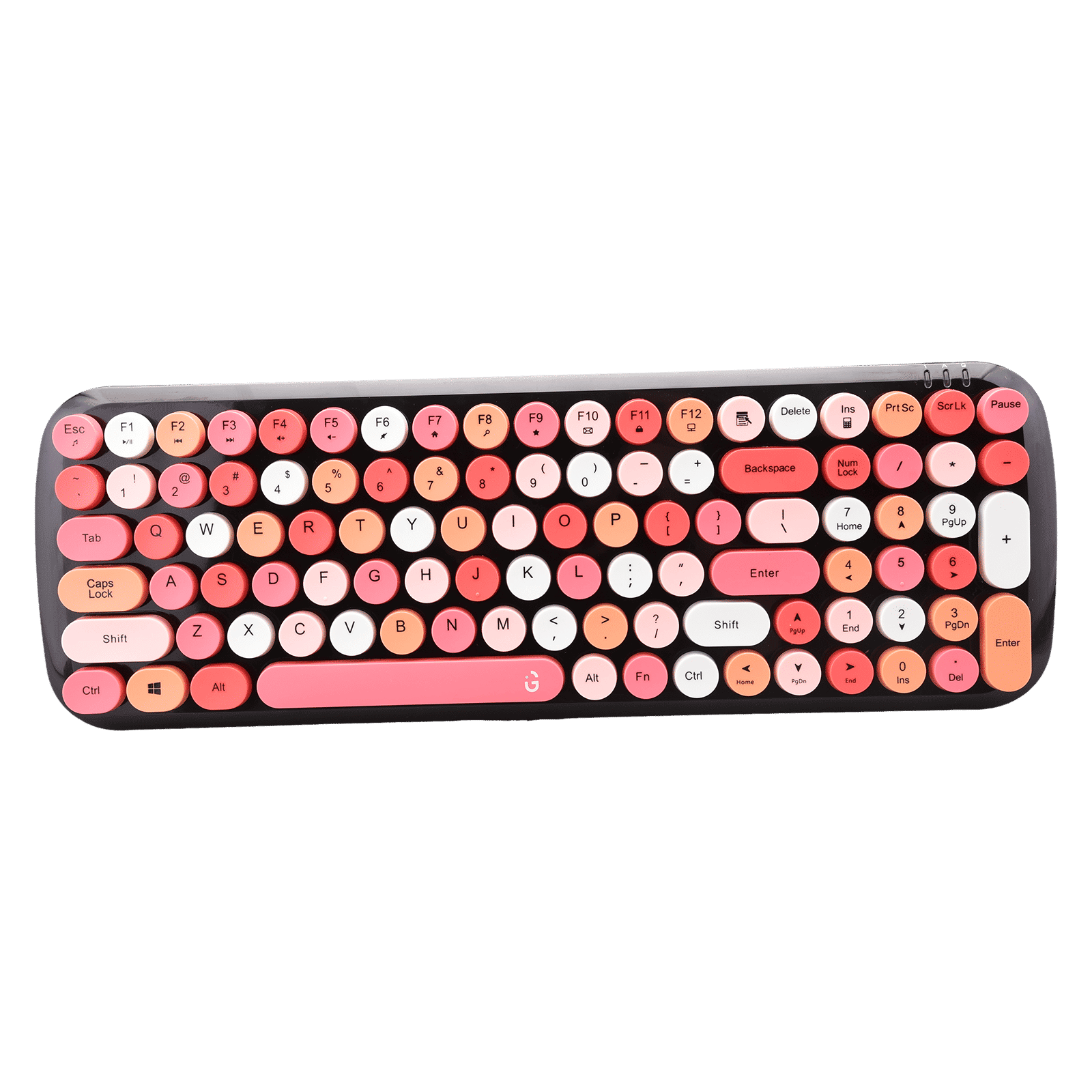 iGear KeyBee Rechargeable Wireless Keyboard & Mouse Combo (100 Keys, 1600 DPI Adjustable, Removable Key Caps, Pink) iGear KeyBee Rechargeable Wireless Keyboard & Mouse Combo (100 Keys, 1600 DPI Adjustable, Removable Key Caps, Pink)_2