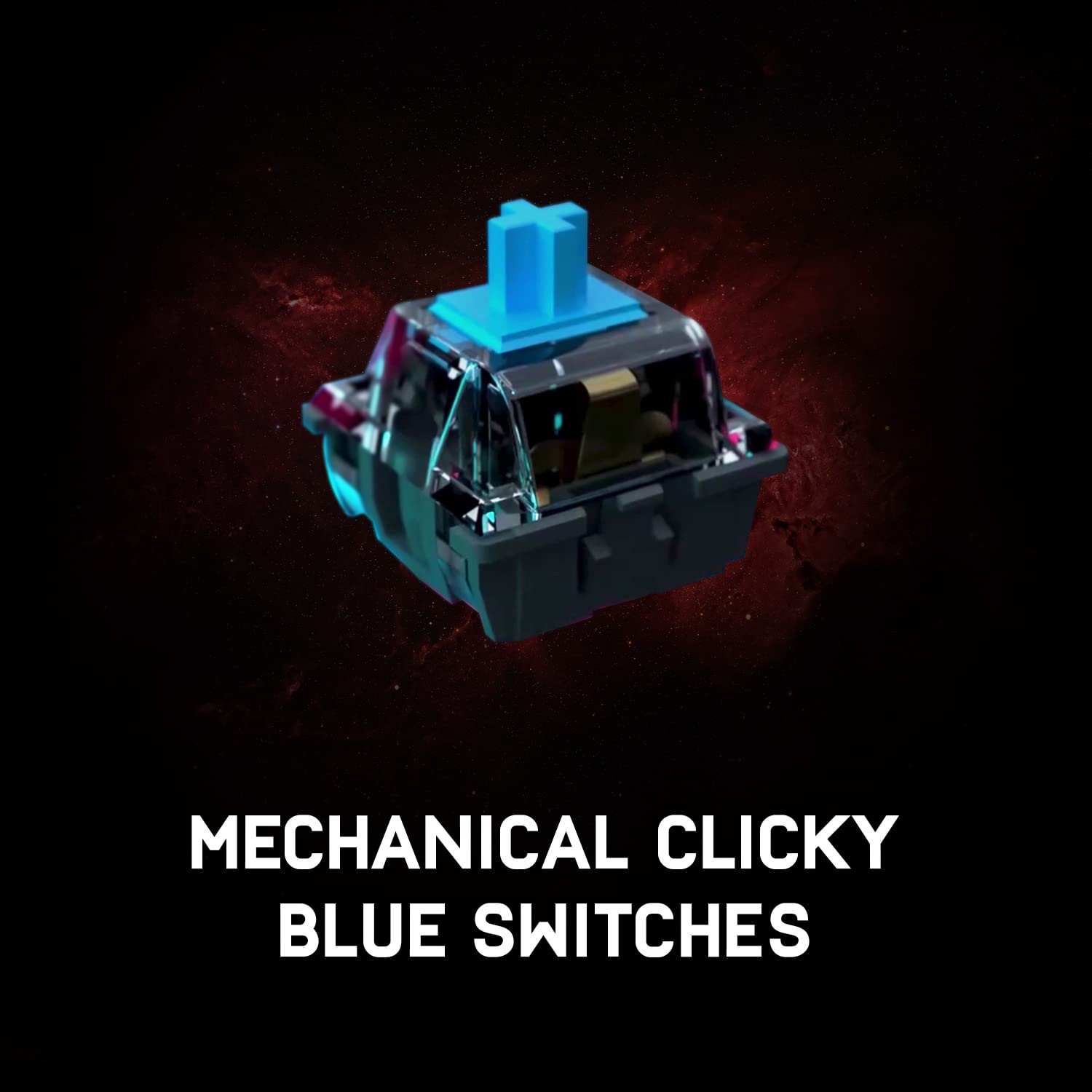 Red Gear Shadow Blade Wired Gaming Keyboard with Backlit Keys (Rainbow LED, Black)_9