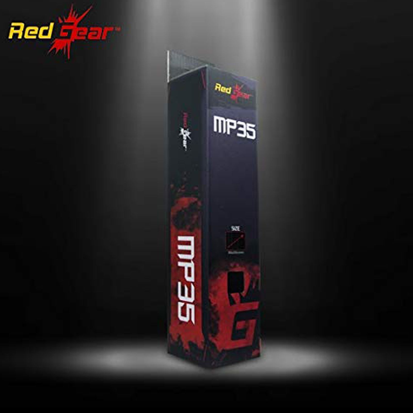 Red Gear Gaming Mouse Pad (Sensor Responsive Coating, MP35, Black)_5
