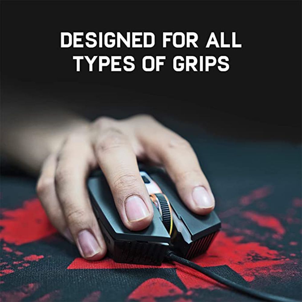 Red Gear A-10 Wired Optical Gaming Mouse (2400 DPI, Light Sync RGB, Black) Red Gear A-10 Wired Optical Gaming Mouse (2400 DPI, Light Sync RGB, Black)_8