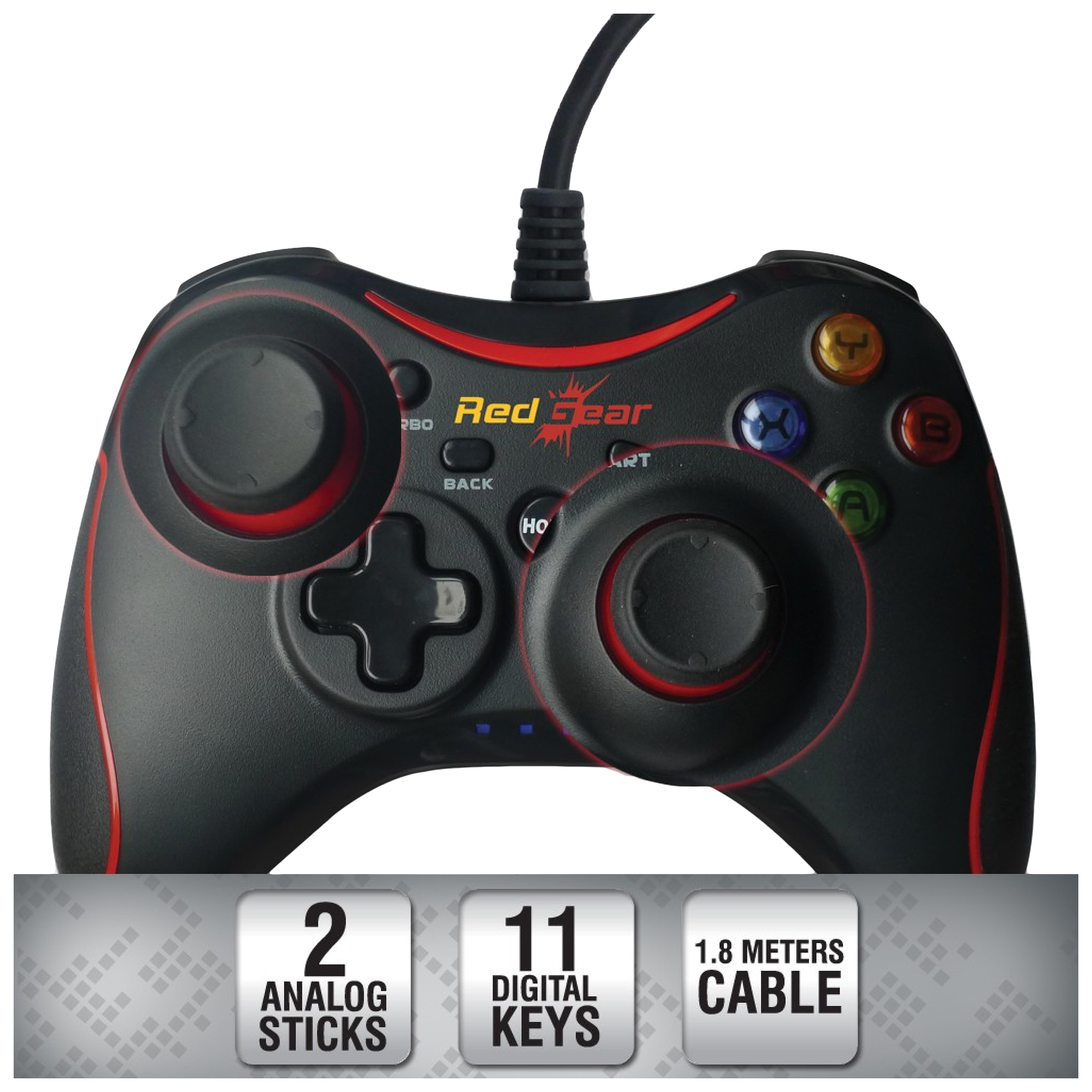 Red Gear Pro Wired Controller (Plug and Play, Black) Red Gear Pro Wired Controller (Plug and Play, Black)_5