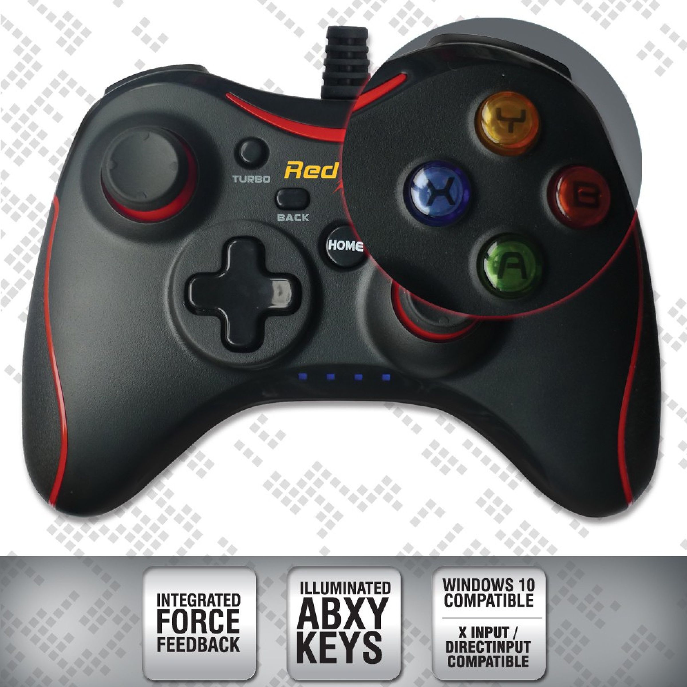 Red Gear Pro Wired Controller (Plug and Play, Black) Red Gear Pro Wired Controller (Plug and Play, Black)_7