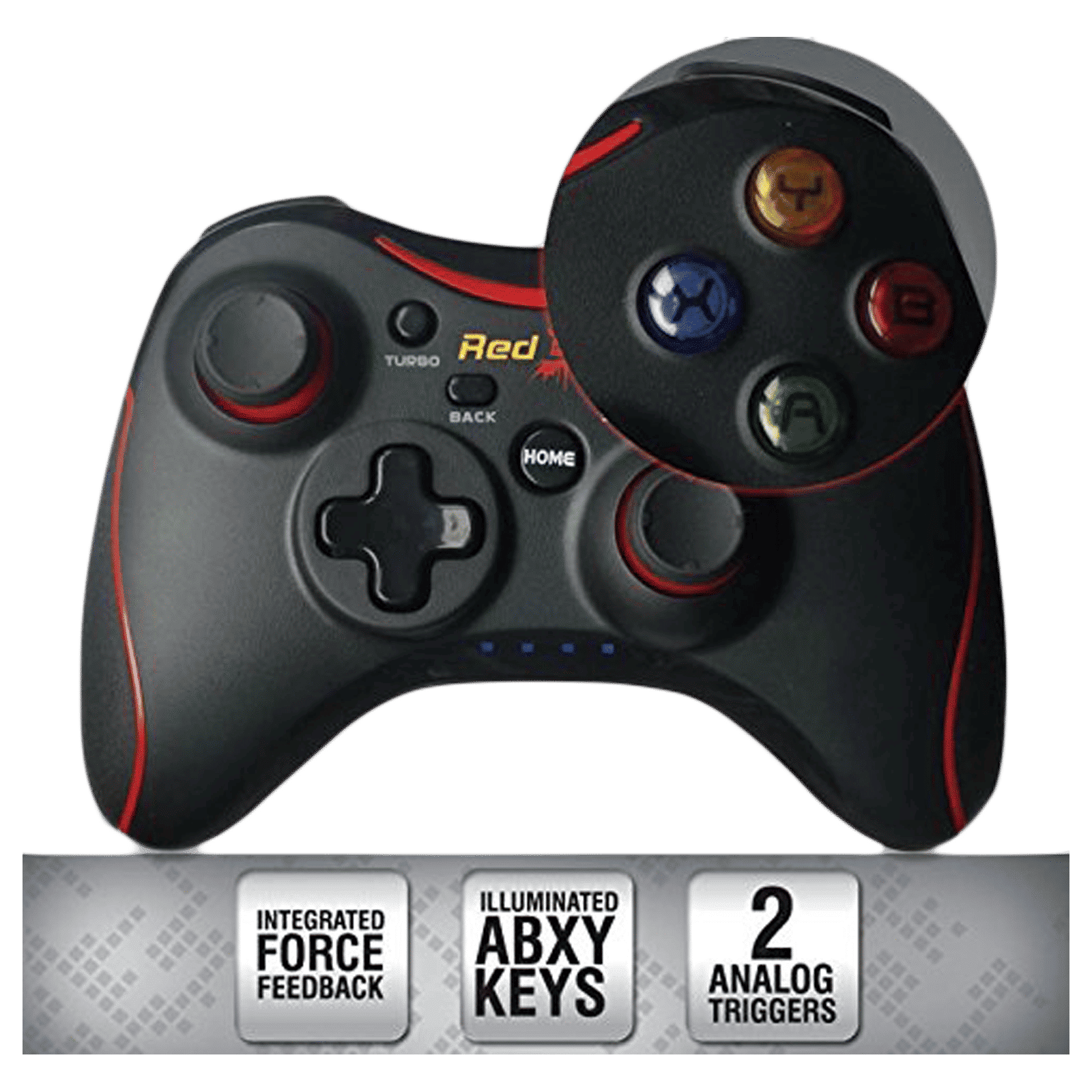 Red Gear Pro Wireless Controller for PC (Dual High Intensity Motors, 8904130841989, Black)_6