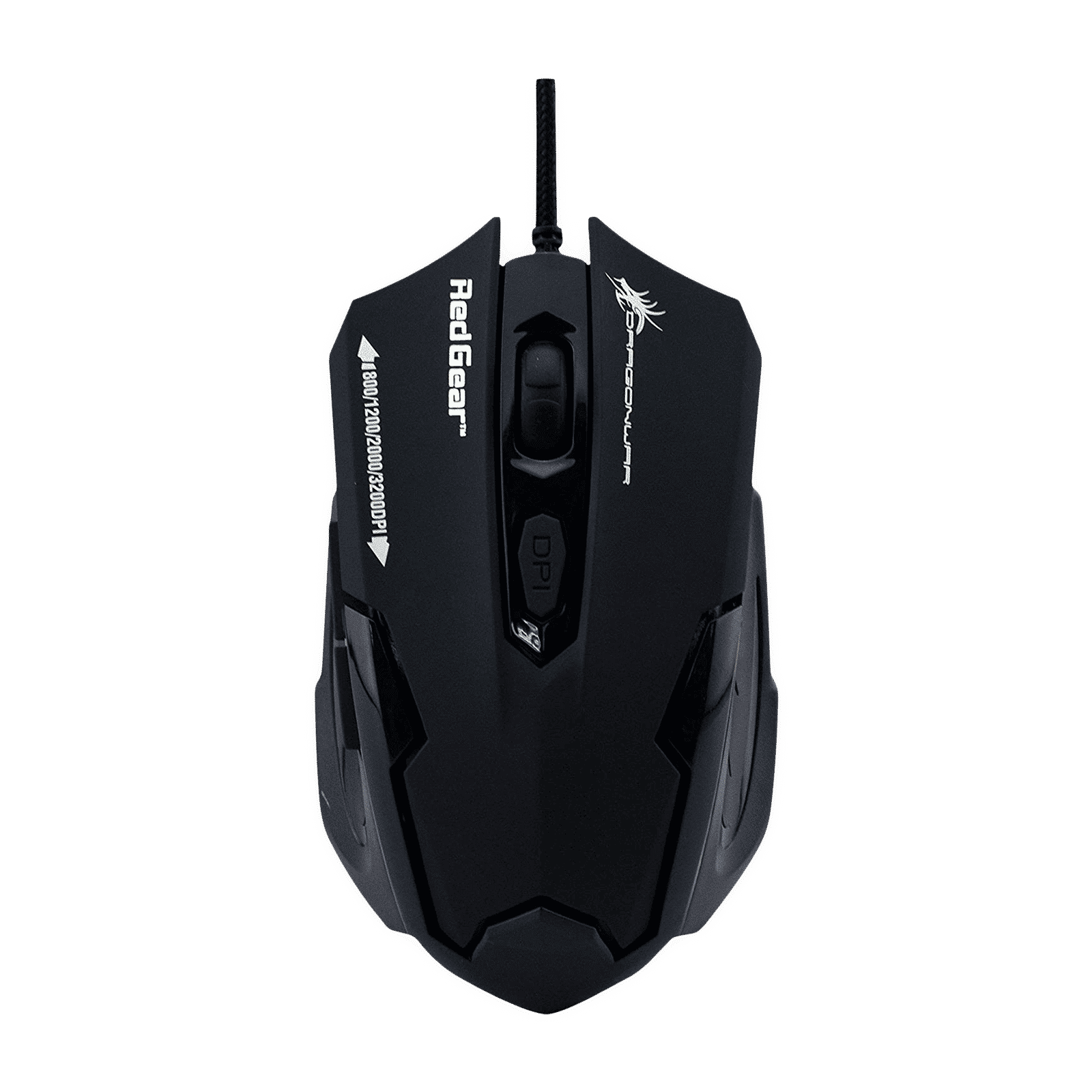 Red Gear Dragonwar Emera Wired Optical Gaming Mouse with Customizable Buttons (3200 DPI Adjustable, Blue Sensor Technology, Black)_1