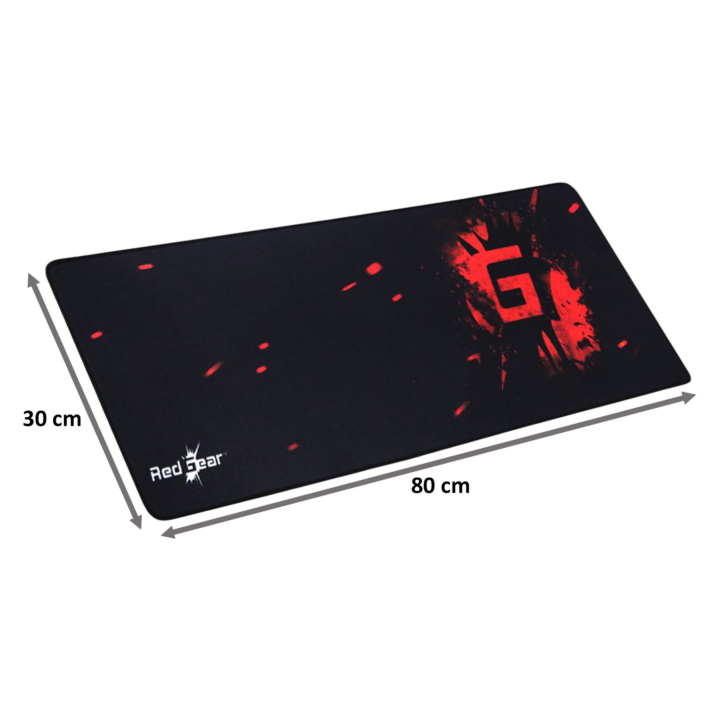 Red Gear MP80 Gaming Mouse Pad (Soft And Durable, 8904130838156, Black) Red Gear MP80 Gaming Mouse Pad (Soft And Durable, 8904130838156, Black)_2