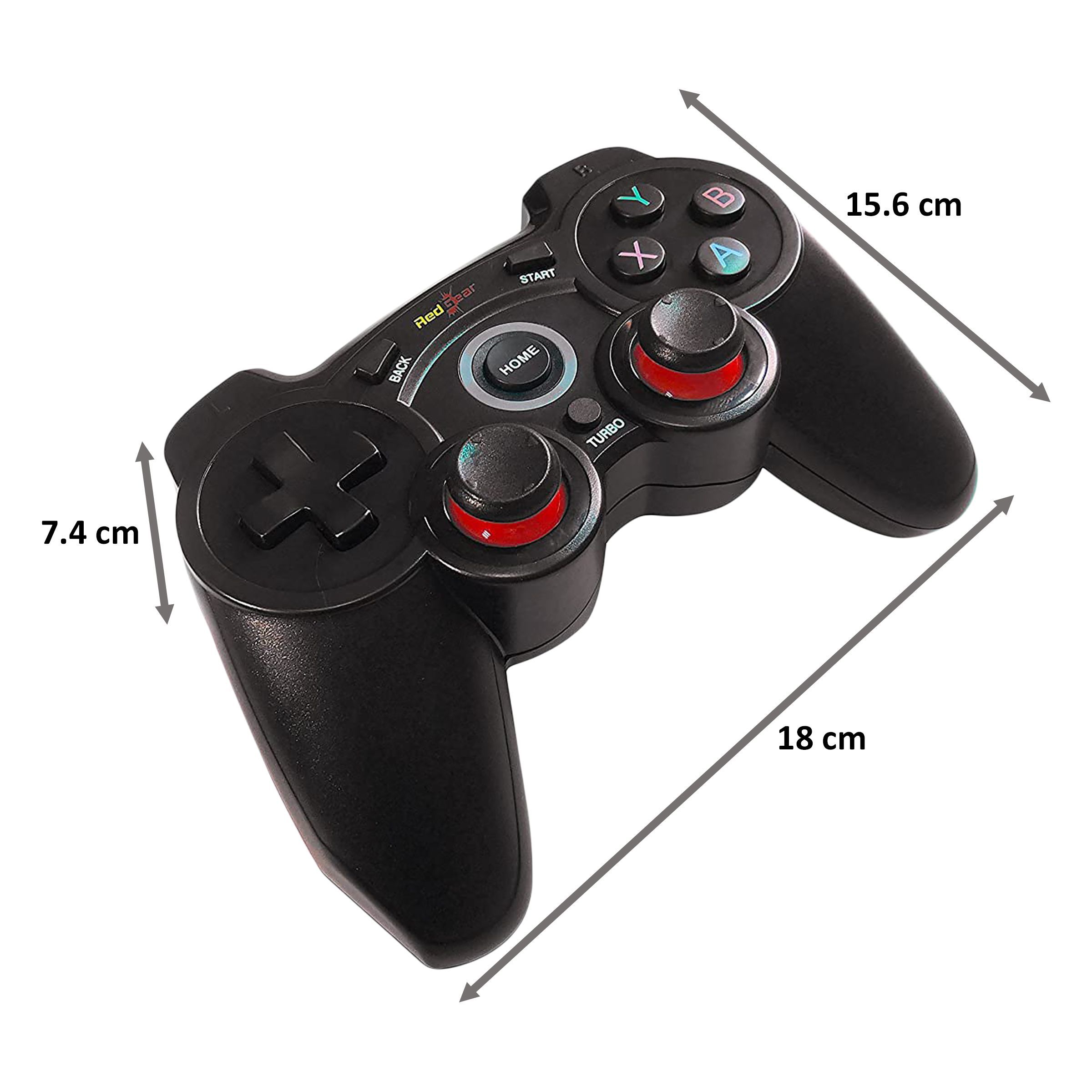 Red Gear Wireless Controller for PC (Turbo Mode, Elite, Black) Red Gear Wireless Controller for PC (Turbo Mode, Elite, Black)_2