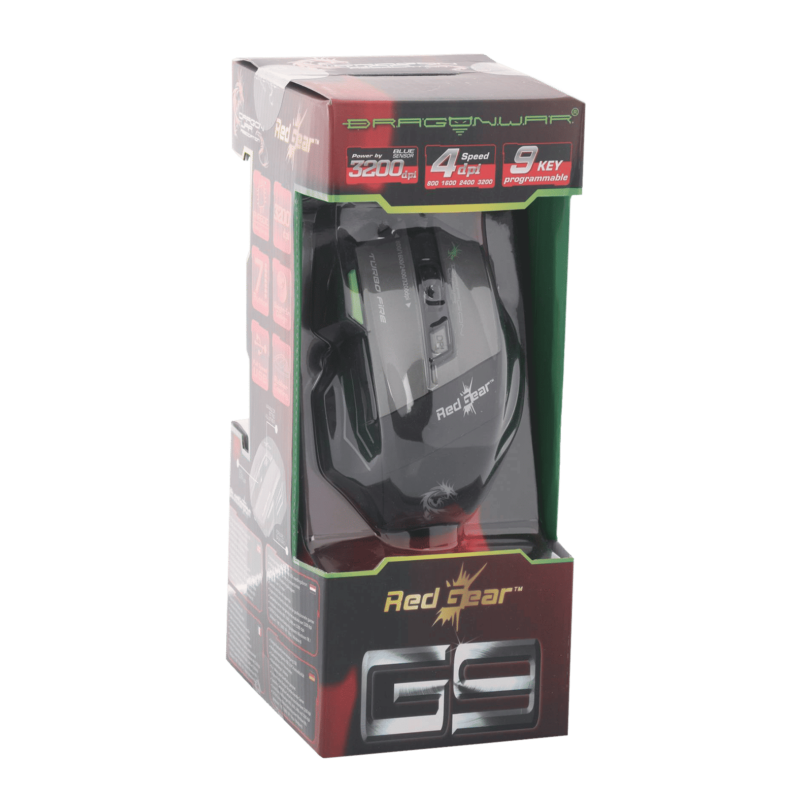 Red Gear Dragonwar Thor Wired Optical Gaming Mouse (3200 DPI Adjustable, Blue Sensor Technology, Blue)_6