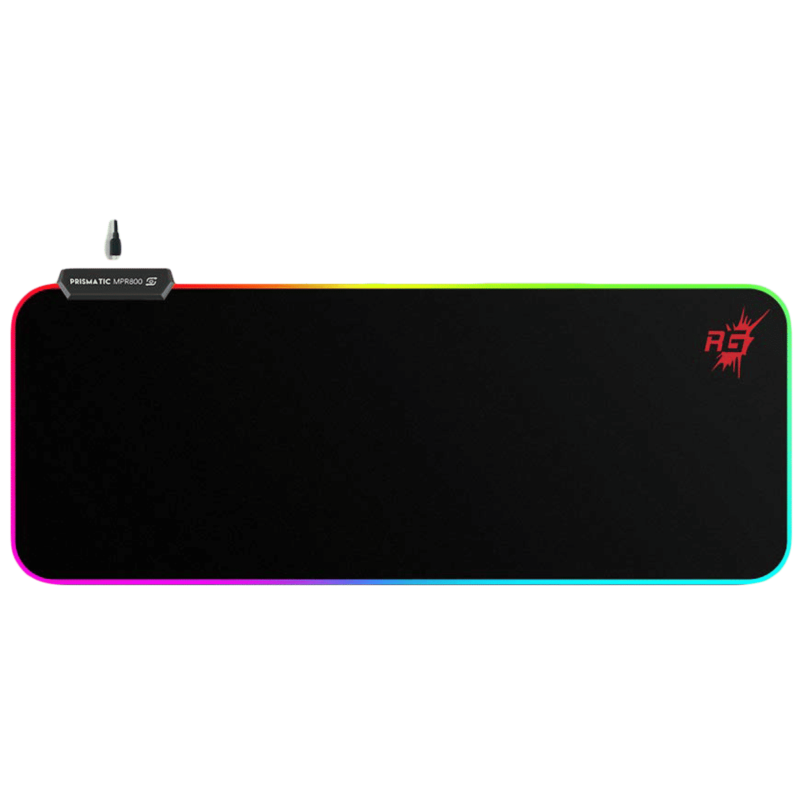 Red Gear MPR800 Gaming Mouse Pad (4 LED Spectrum Modes, 8904130846038, Black)_1