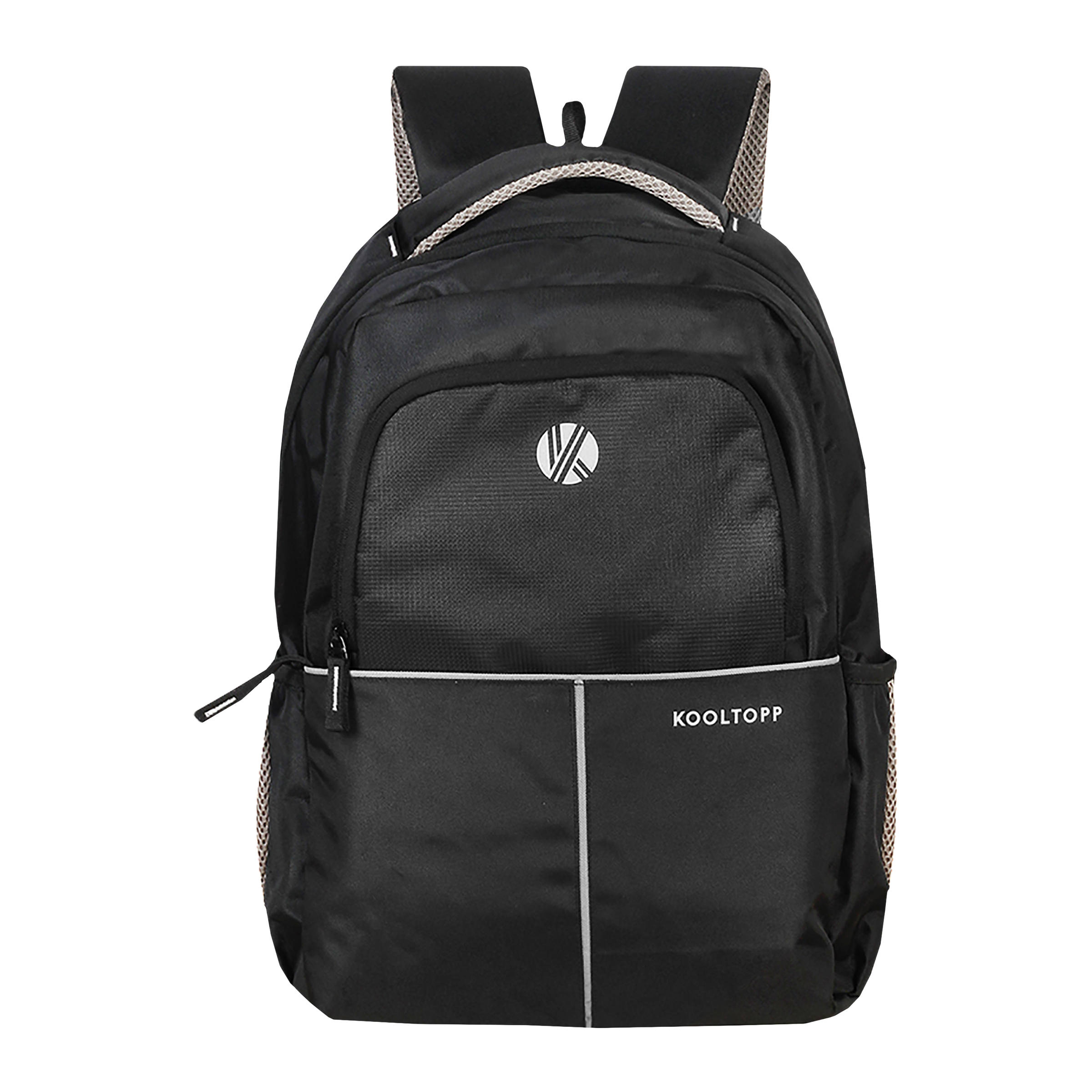 KOOLTOPP Altis Polyester Laptop Backpack for 15.6 Inch Laptop (22 L, Water Resistant, Black)_1