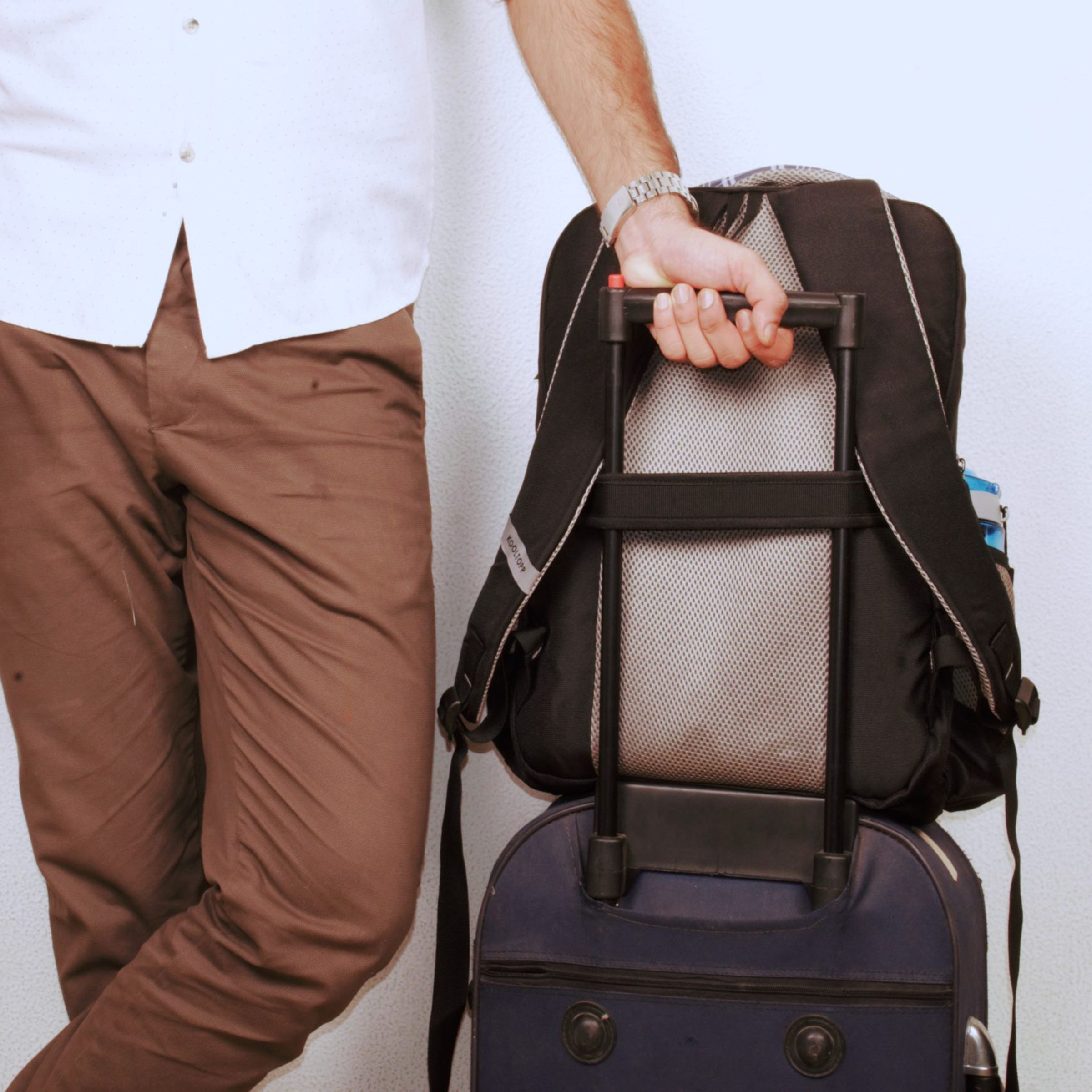 KOOLTOPP Altis Polyester Laptop Backpack for 15.6 Inch Laptop (22 L, Water Resistant, Black)_4