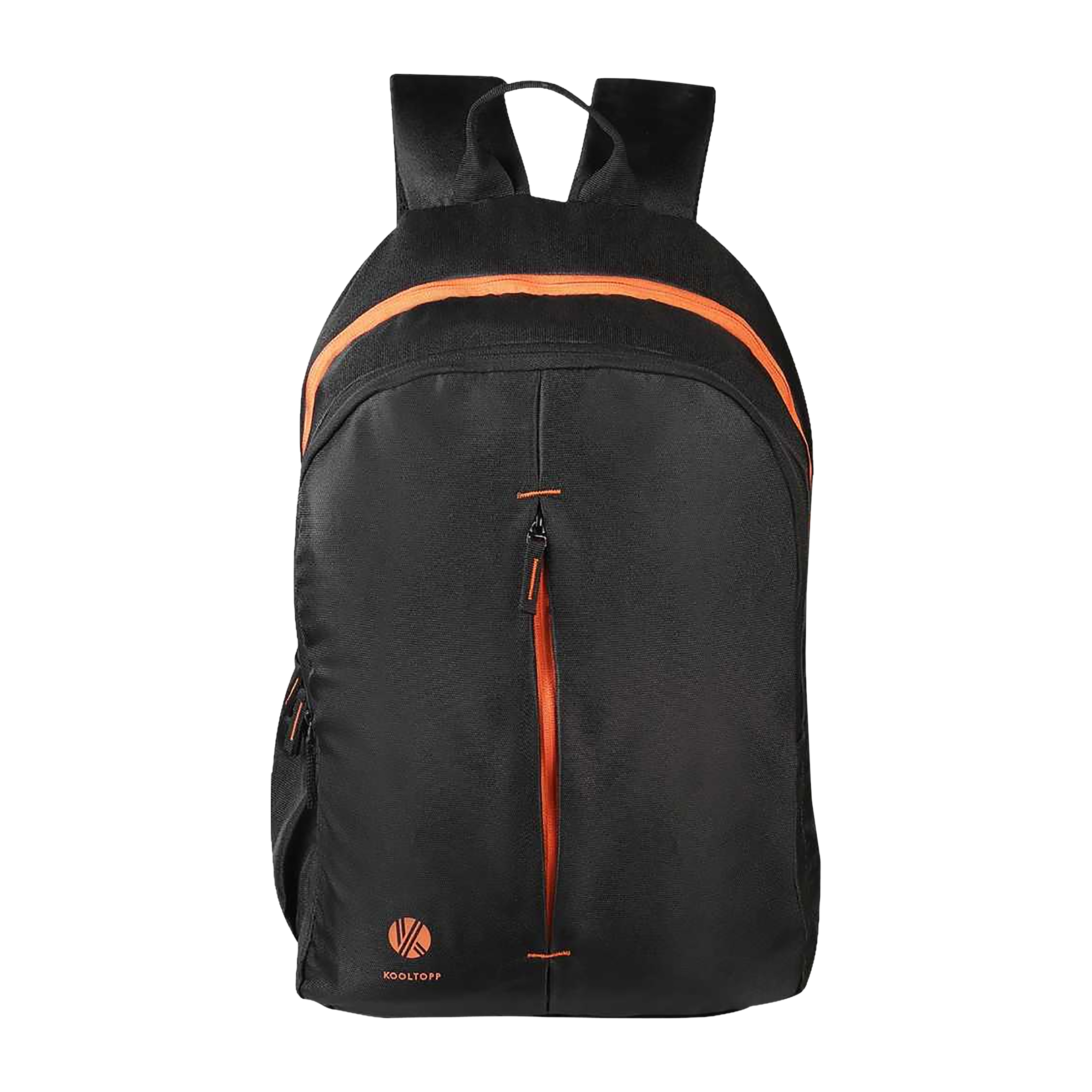 KOOLTOPP Odyssey Polyester Laptop Backpack for 15.6 Inch Laptop (31 L, Water Resistant, Black/Orange)_1